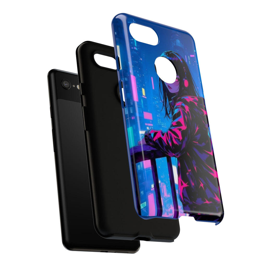 Futuristic Phone Case, Cyberpunk Aesthetic, Tough Phone Cover, Urban Style, Gift for Tech Lovers, Unique Phone Accessories, Streetwear [...]