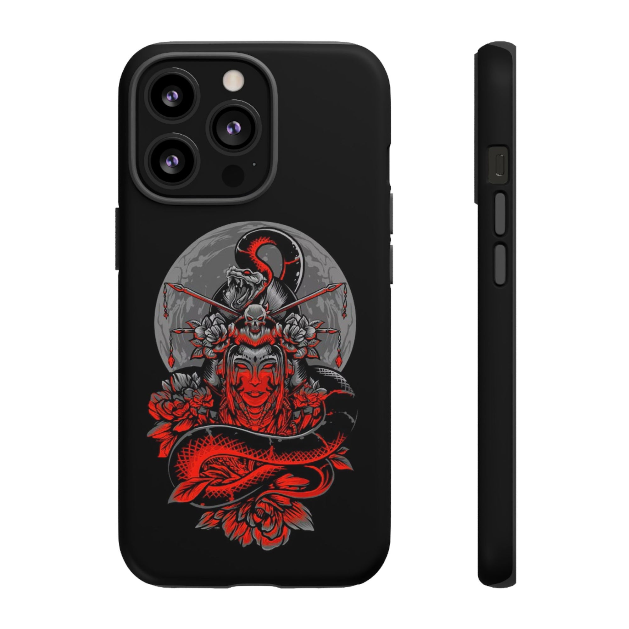 Tough Cases for iPhone, Dragon & Warrior Design, Durable Phone Protection, Perfect Gift for Tech Lovers, Unique Gifting