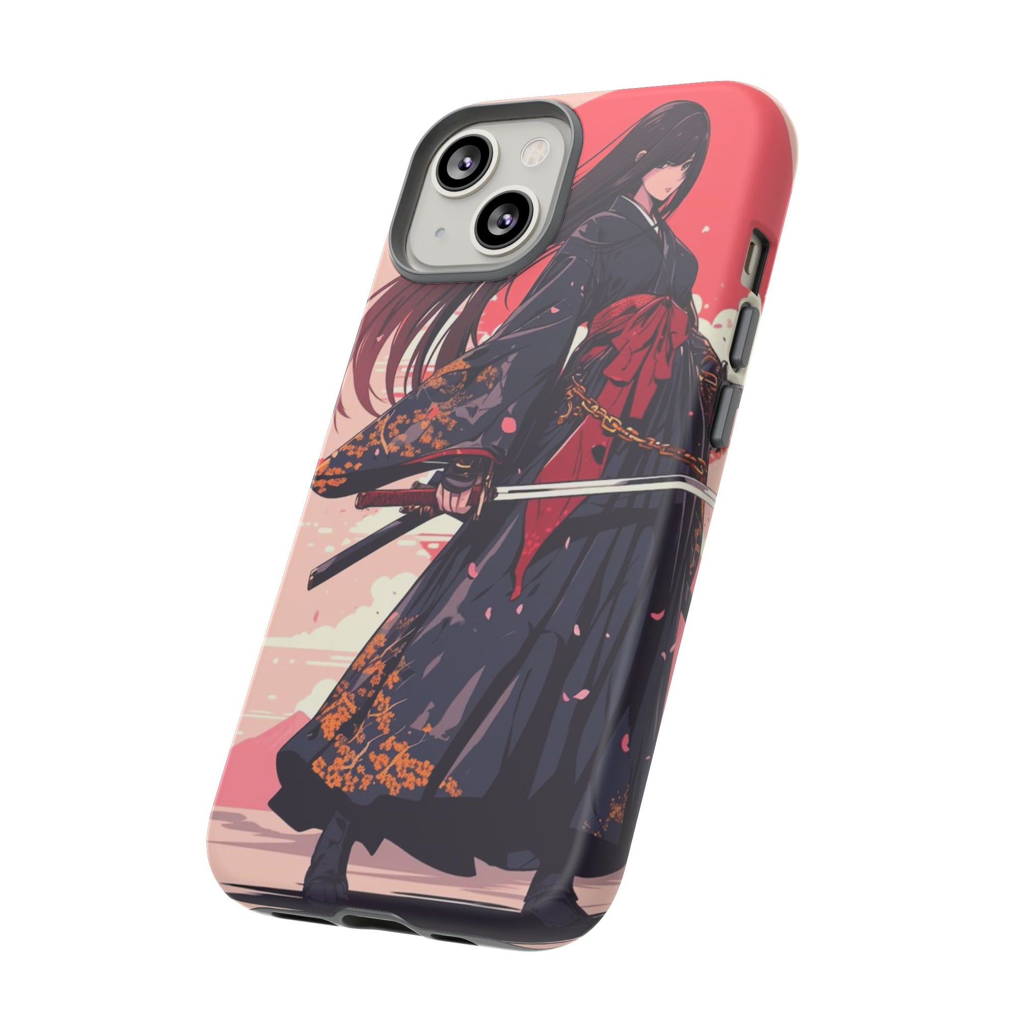 Stylish Phone Case with Warrior Design, Tough Phone Cover for Anime Lovers, Gift for Gamers, Cute Phone Accessories, Unique Tech Gifts