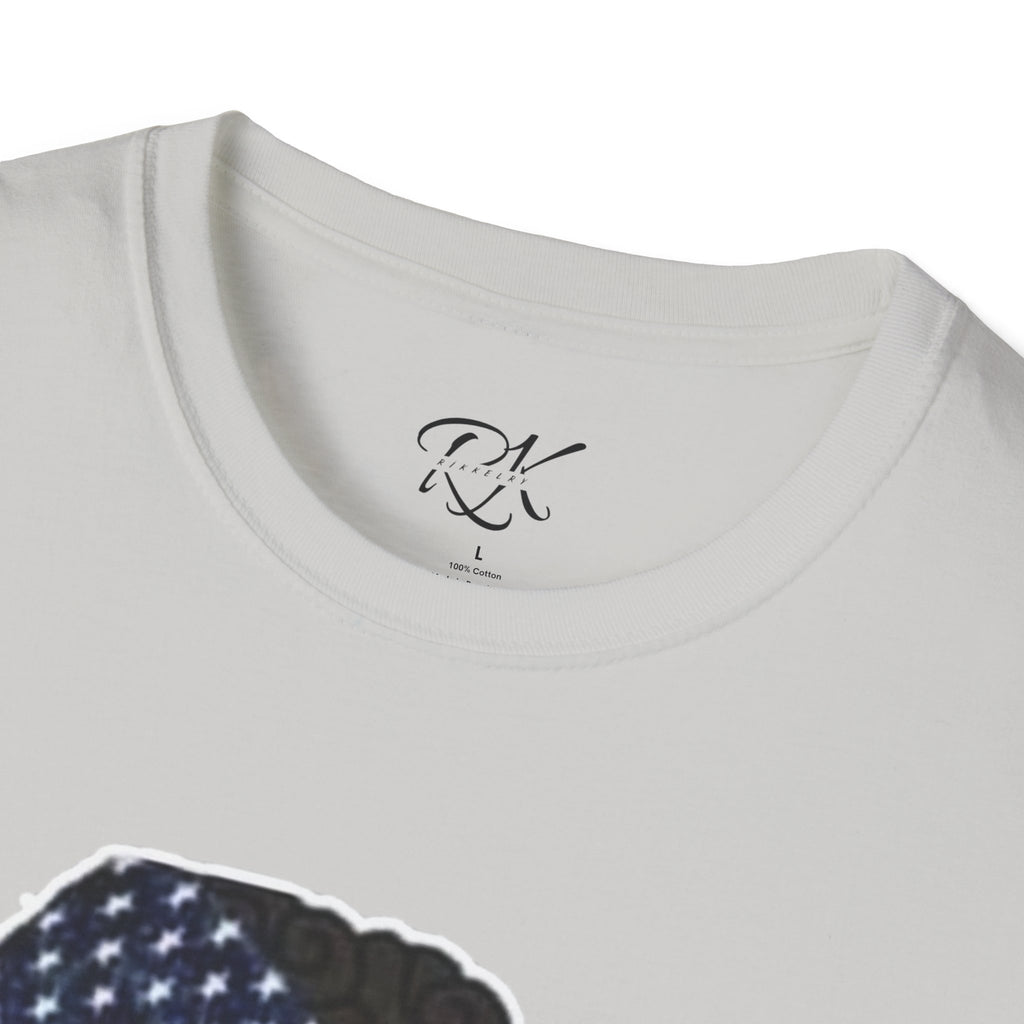 Patriotic Graphic T-Shirt, Unisex Softstyle Tee, Independence Day Gift, Freedom Apparel, Americana Clothing
