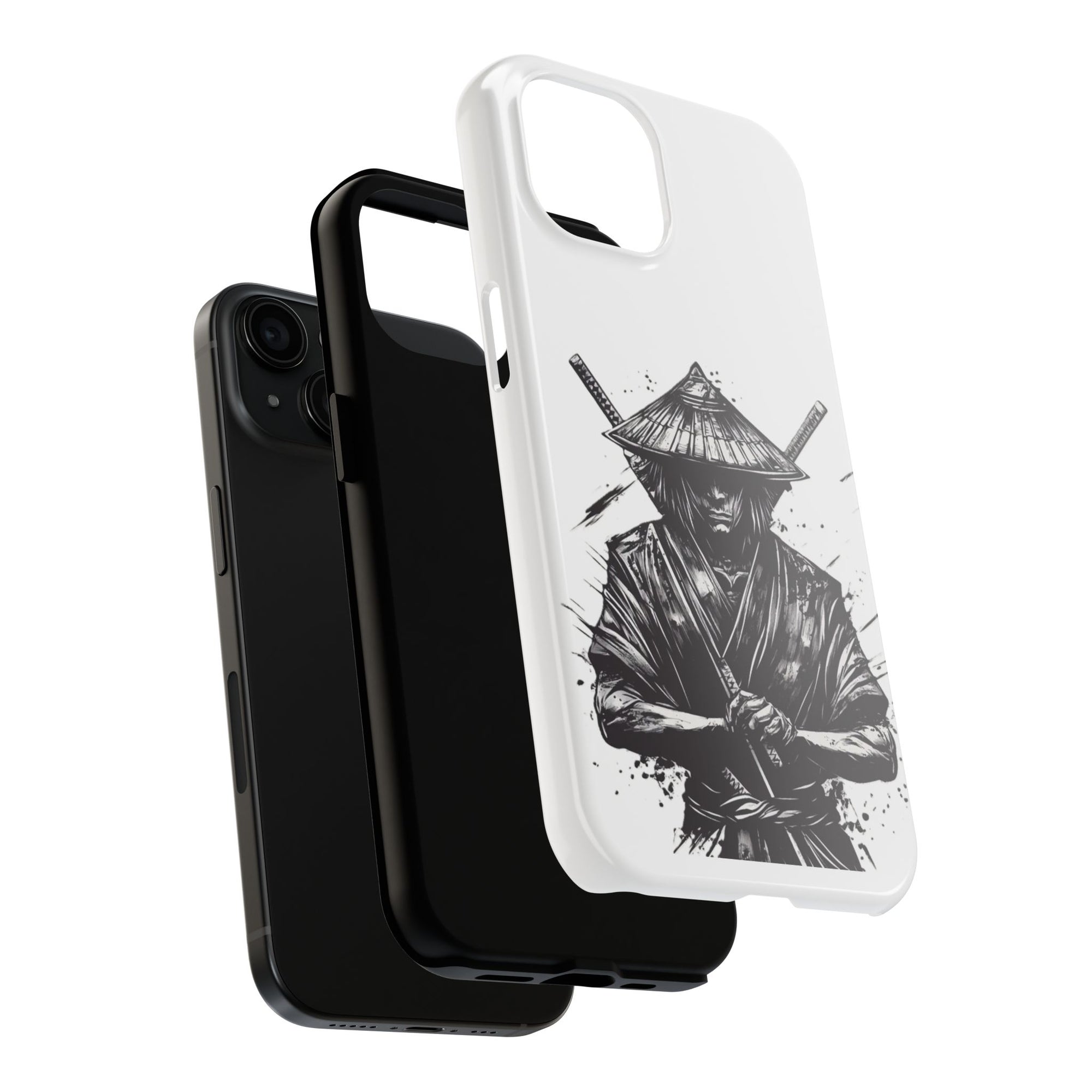 Samurai Tough Phone Cases, Rugged Smartphone Accessories, Durable Covers for Men, Unique Gifts for Him, Japanese Warrior Design