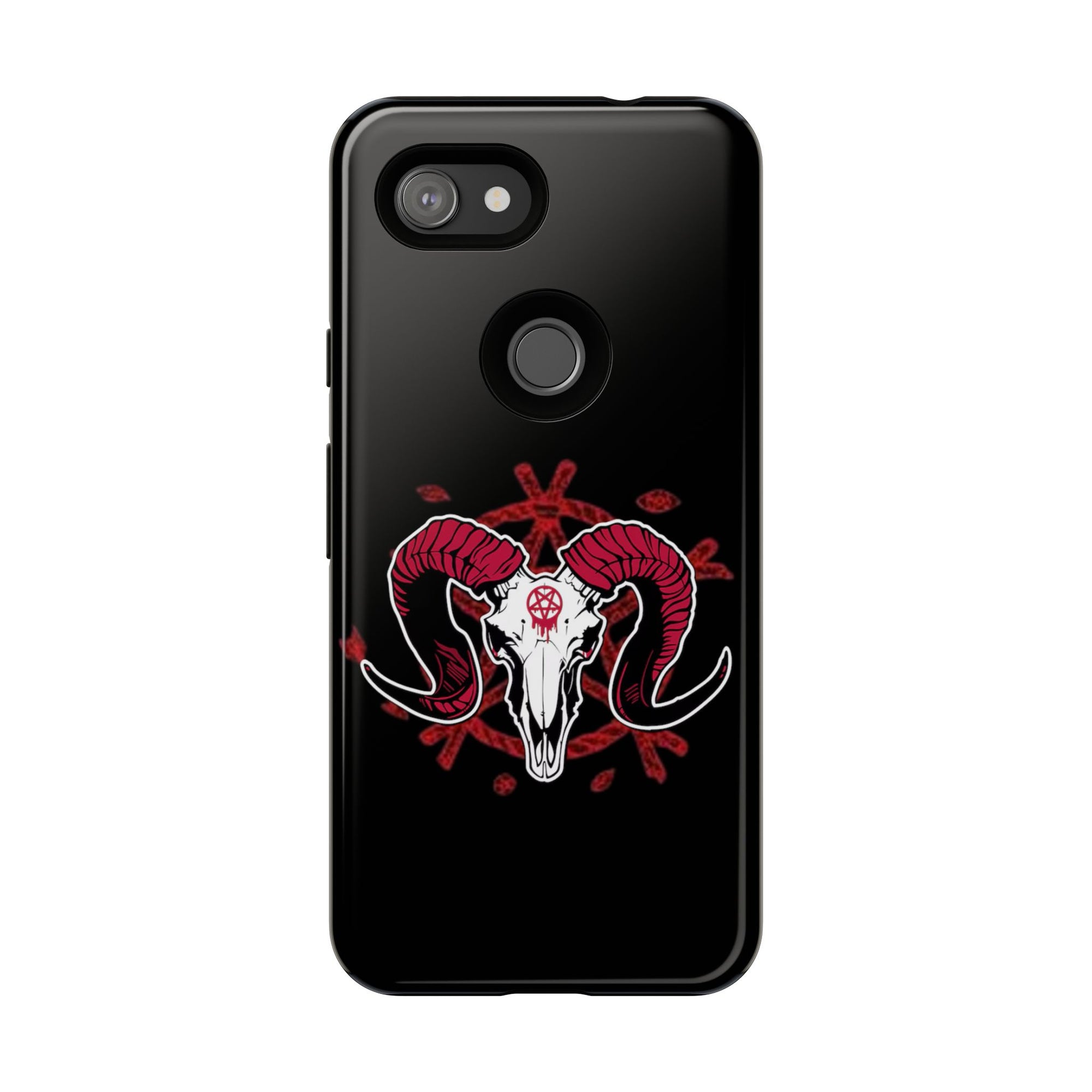 Tough Cases: Dark Aesthetic Phone Case, Gothic Phone Cover, Unique Gift for Him, Occult Design, Animal Skull Artwork, Halloween Decor