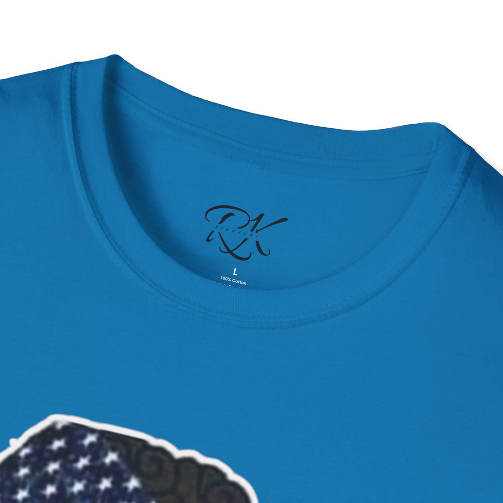 Patriotic Graphic T-Shirt, Unisex Softstyle Tee, Independence Day Gift, Freedom Apparel, Americana Clothing