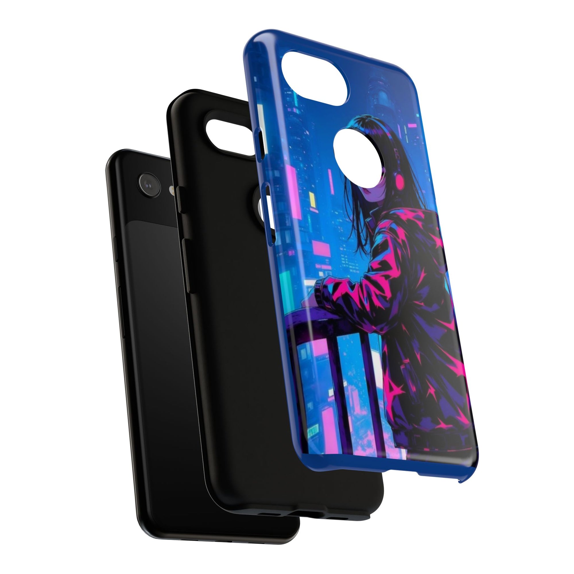 Futuristic Phone Case, Cyberpunk Aesthetic, Tough Phone Cover, Urban Style, Gift for Tech Lovers, Unique Phone Accessories, Streetwear [...]