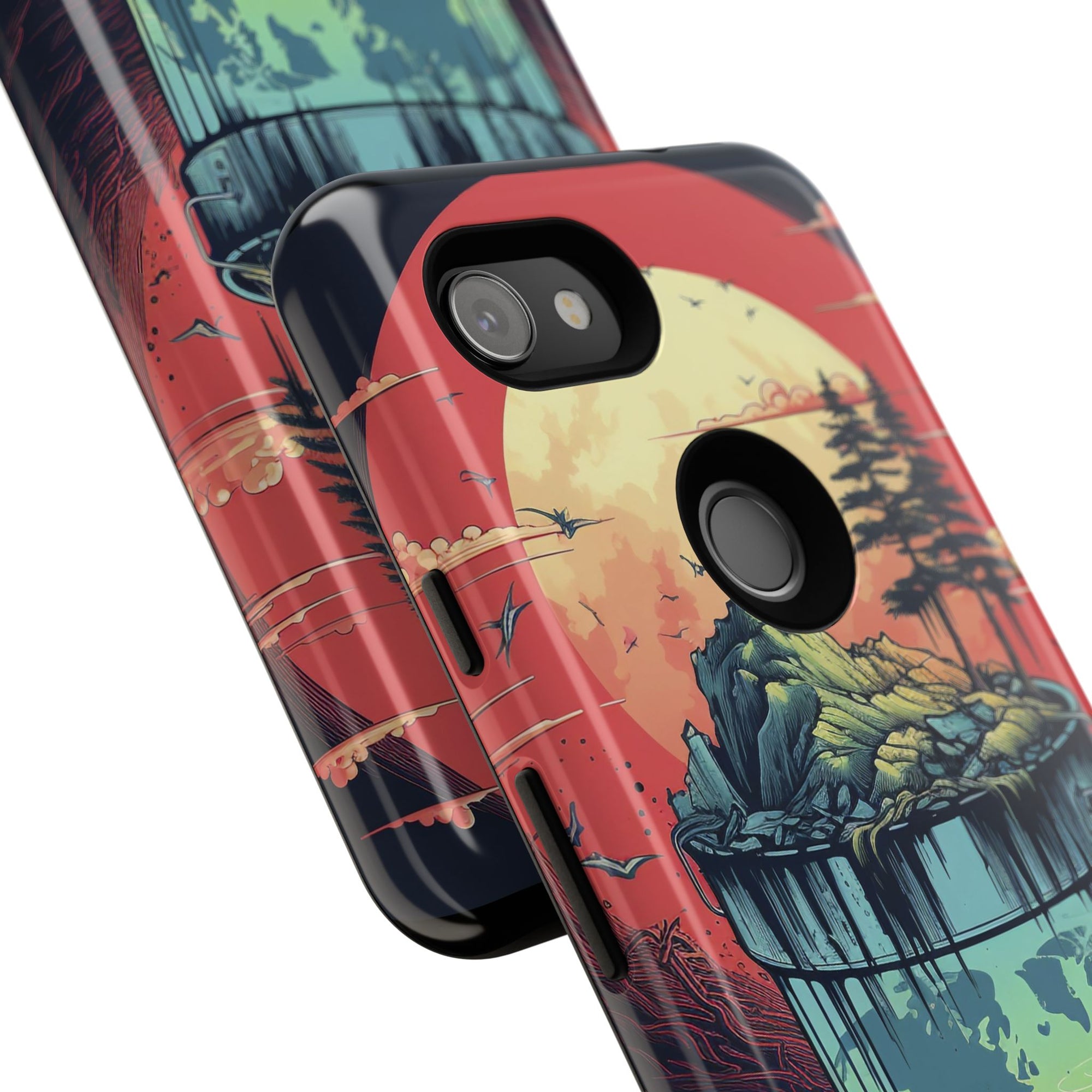 Vibrant Nature-Themed Phone Case, Tough Cases for Adventurers, Eco-Friendly, Trendy Phone Accessory, Great Gift for Nature Lovers