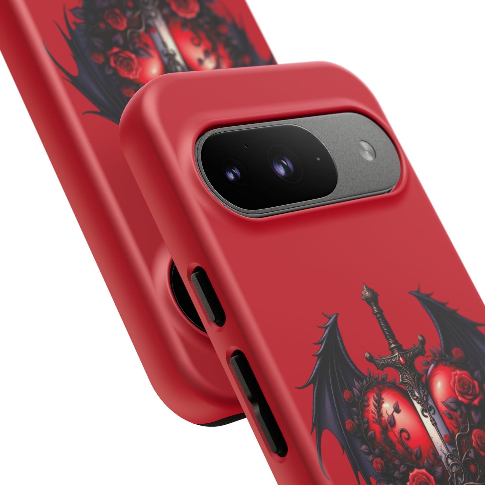 Tough Cases - Gothic Heart Phone Case, Edgy Accessories for Him, Unique Gifts for Her, Valentine's Day, Birthday, Artsy Phone Cover