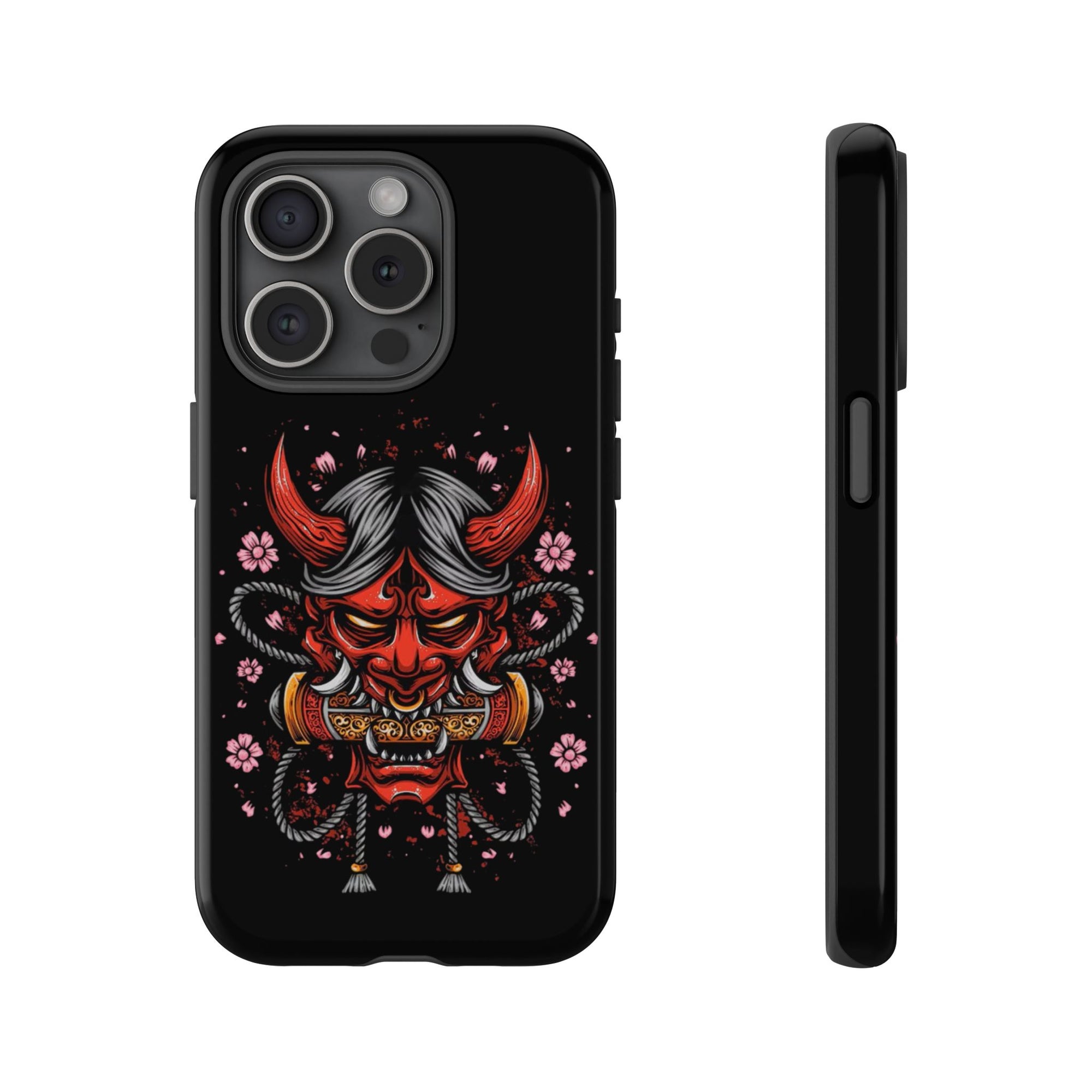 Tough Cases: Fierce Demon Phone Case, Edgy Phone Cover, Protect Your Device, Gift for Anime Fans, Unique Artwork Case