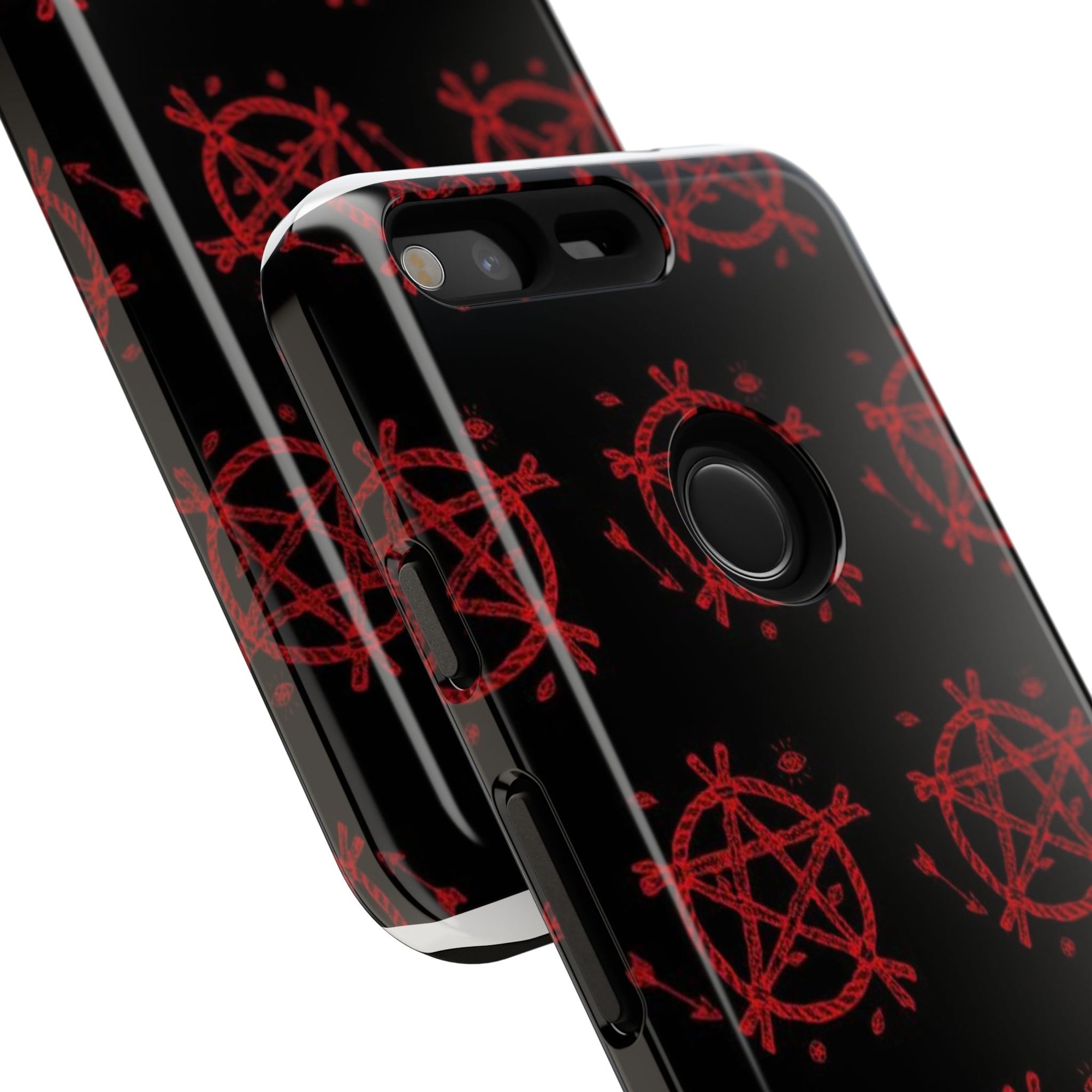 Anarchist iPhone Case, Tough Phone Cover, Punk Style Accessory, Unique Gift for Rebels, Goth Aesthetic Phone Case