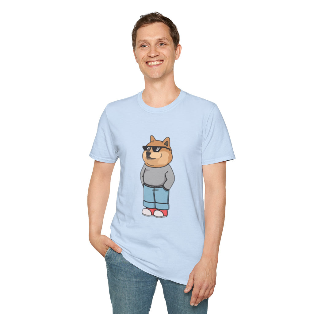 Cool Dog Graphic Tee | Unisex Softstyle T-Shirt, Funny Pet Lover Gift, Dog Dad Shirt, Casual Wear, Gift for Animal Lovers
