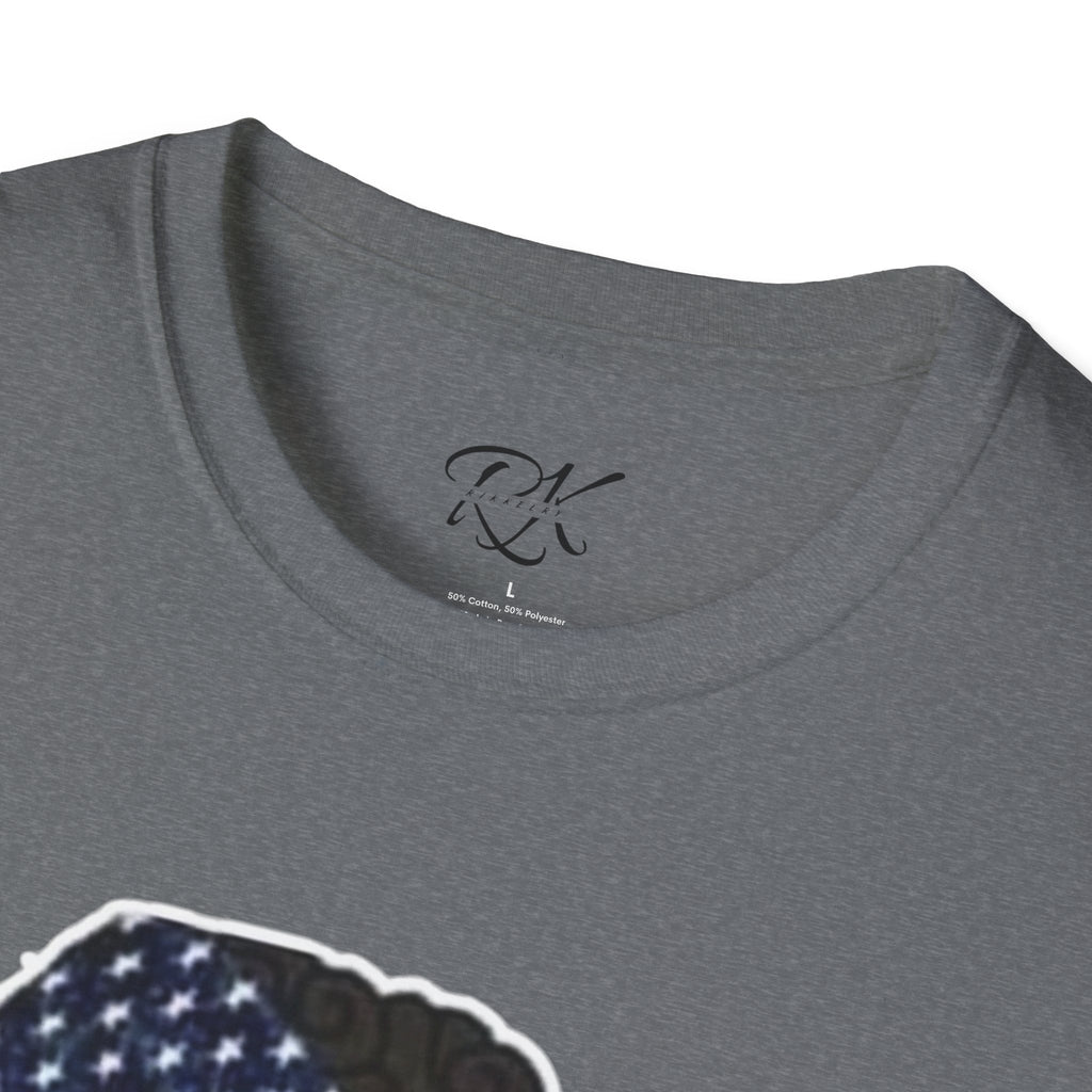 Patriotic Graphic T-Shirt, Unisex Softstyle Tee, Independence Day Gift, Freedom Apparel, Americana Clothing