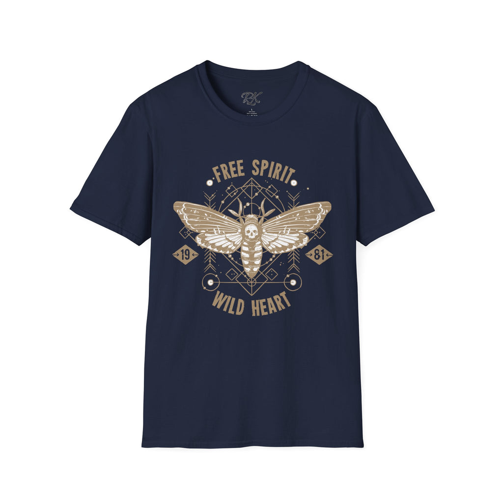 Free Spirit Wild Heart Unisex T-Shirt, Boho Graphic Tee, Nature Lover Shirt, Gift for Adventurers, Casual Wear, Everyday Comfort
