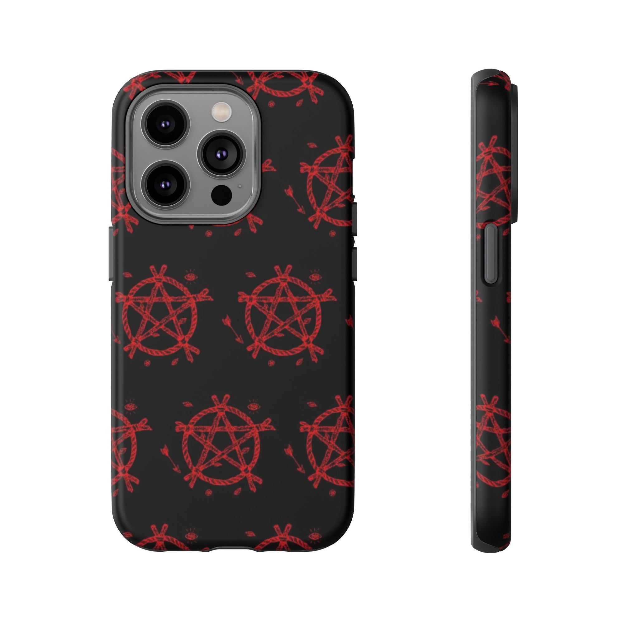 Anarchist iPhone Case, Tough Phone Cover, Punk Style Accessory, Unique Gift for Rebels, Goth Aesthetic Phone Case