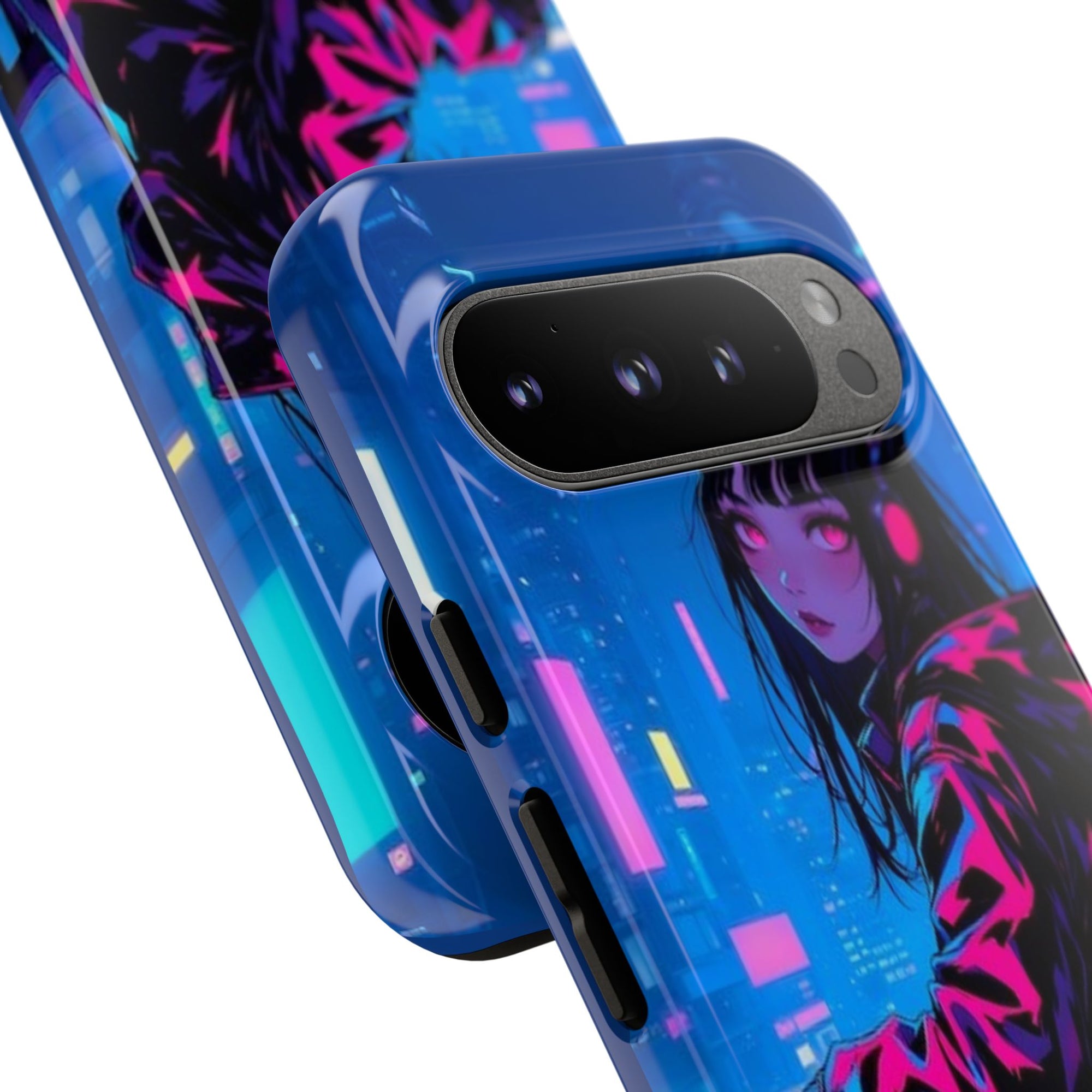 Futuristic Phone Case, Cyberpunk Aesthetic, Tough Phone Cover, Urban Style, Gift for Tech Lovers, Unique Phone Accessories, Streetwear [...]