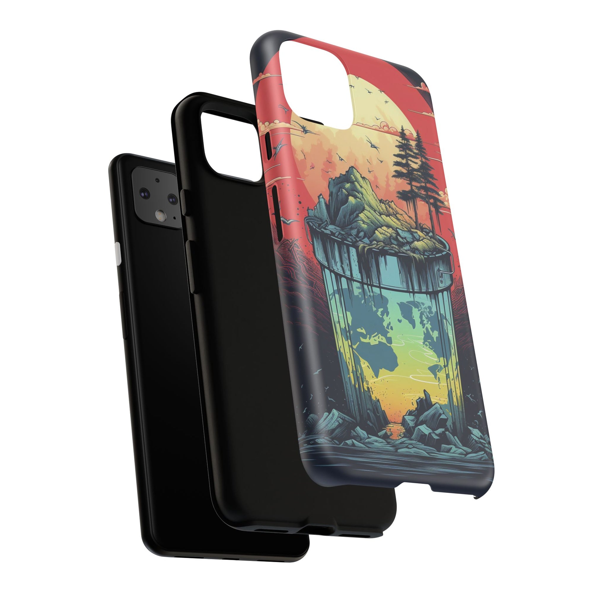 Vibrant Nature-Themed Phone Case, Tough Cases for Adventurers, Eco-Friendly, Trendy Phone Accessory, Great Gift for Nature Lovers