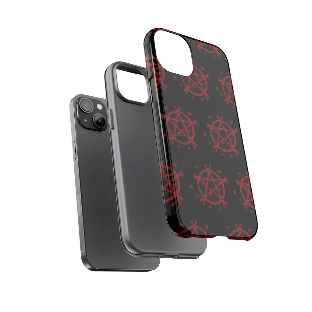 Anarchist iPhone Case, Tough Phone Cover, Punk Style Accessory, Unique Gift for Rebels, Goth Aesthetic Phone Case