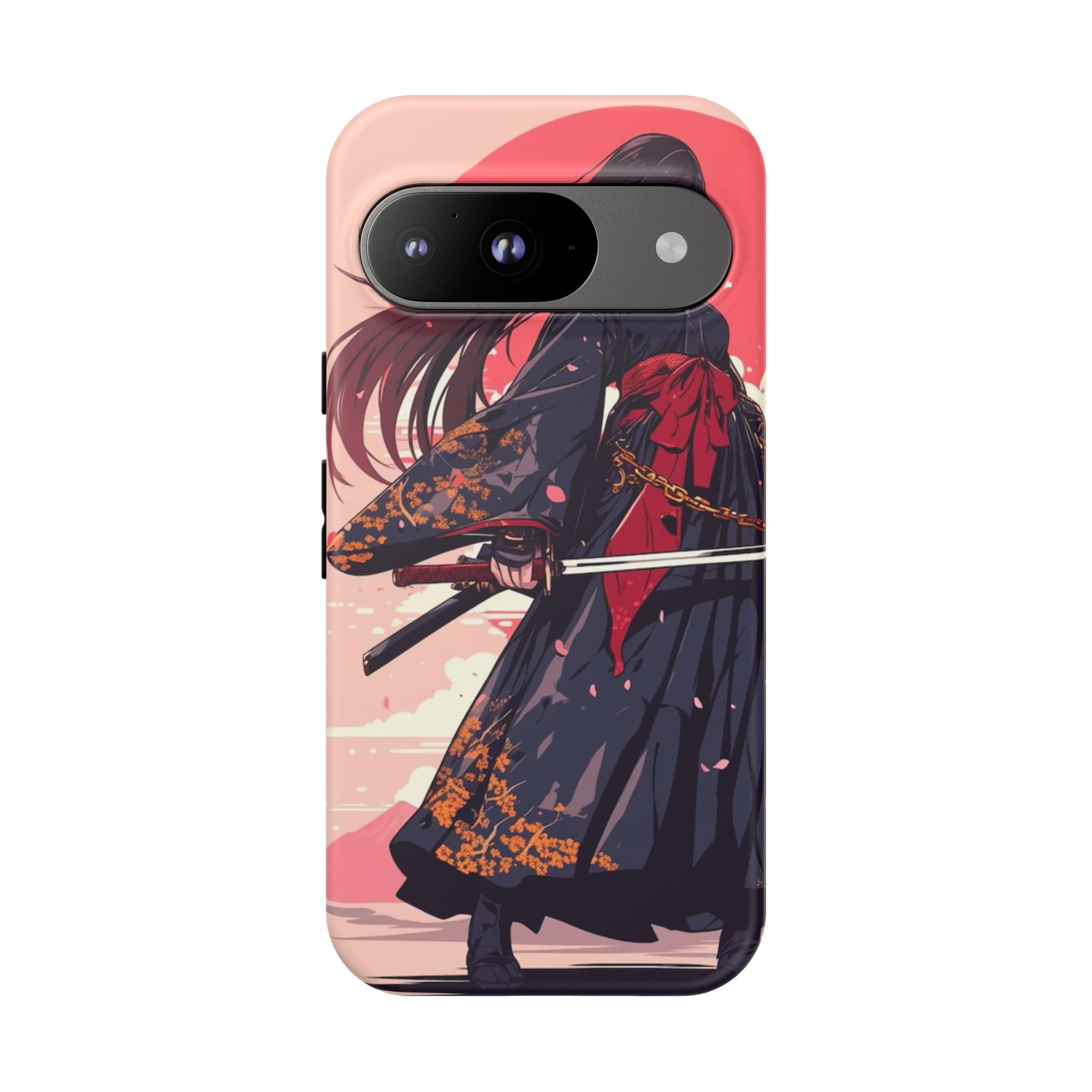 Stylish Phone Case with Warrior Design, Tough Phone Cover for Anime Lovers, Gift for Gamers, Cute Phone Accessories, Unique Tech Gifts