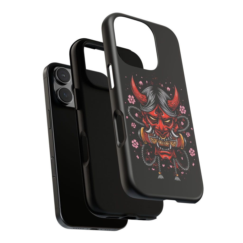 Tough Cases: Fierce Demon Phone Case, Edgy Phone Cover, Protect Your Device, Gift for Anime Fans, Unique Artwork Case