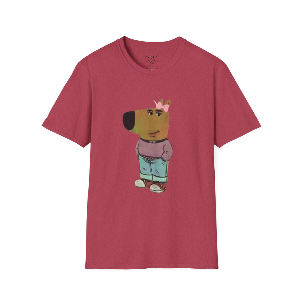 Whimsical Dog Art Unisex T-Shirt - Cute Pet Lover Gift, Casual Wear, Animal Themed Apparel, Fun Gift for Dog Owners