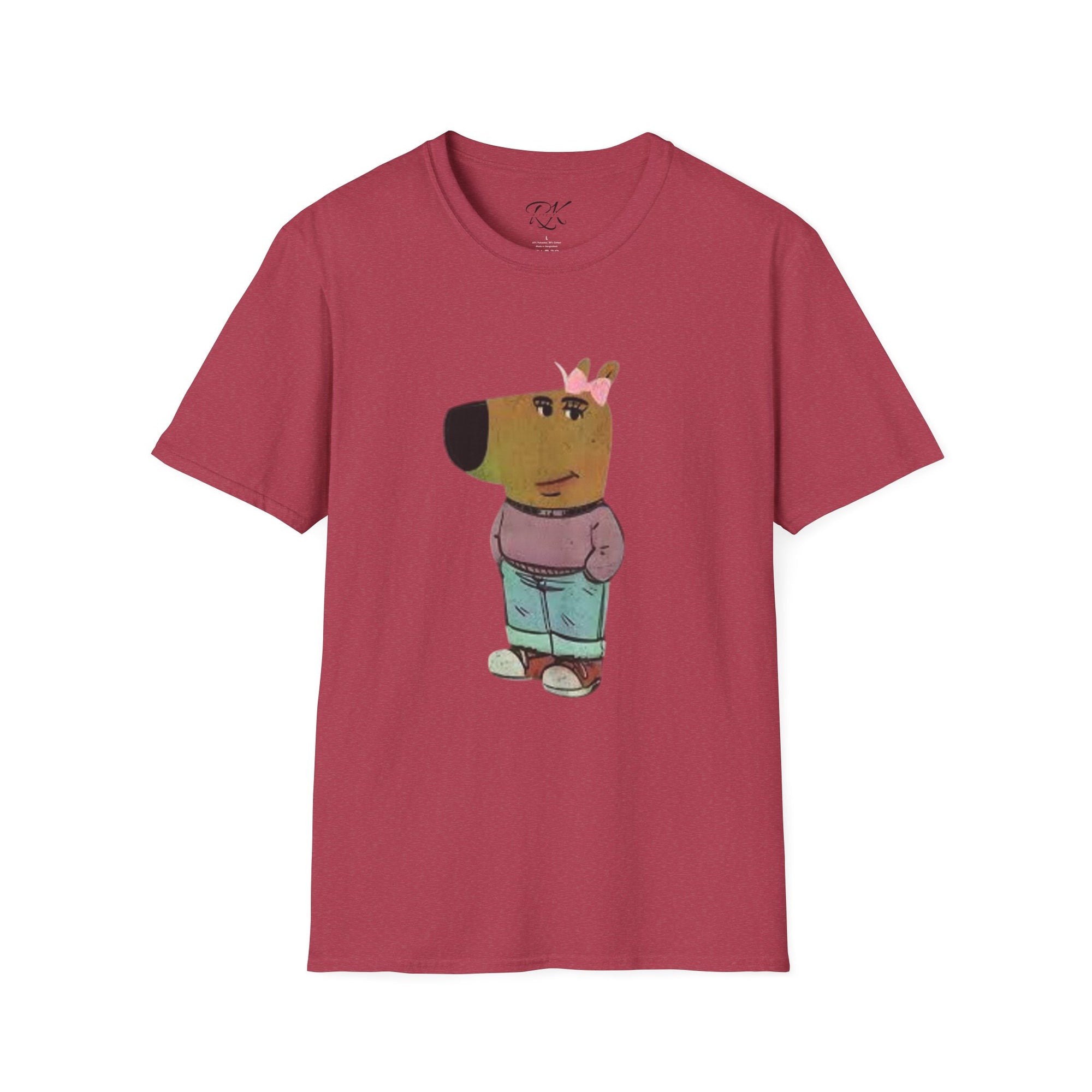 Whimsical Dog Art Unisex T-Shirt - Cute Pet Lover Gift, Casual Wear, Animal Themed Apparel, Fun Gift for Dog Owners