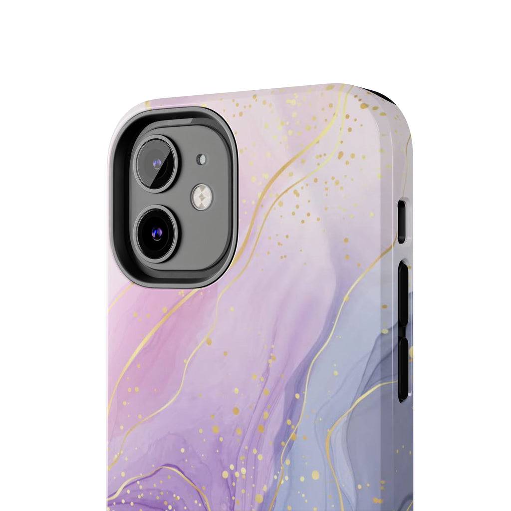 Elegant Abstract Tough Phone Cases for Stylish Protection, Gift for Her, Phone Accessories, Lavender Marble Design, Phone Cover for [...]