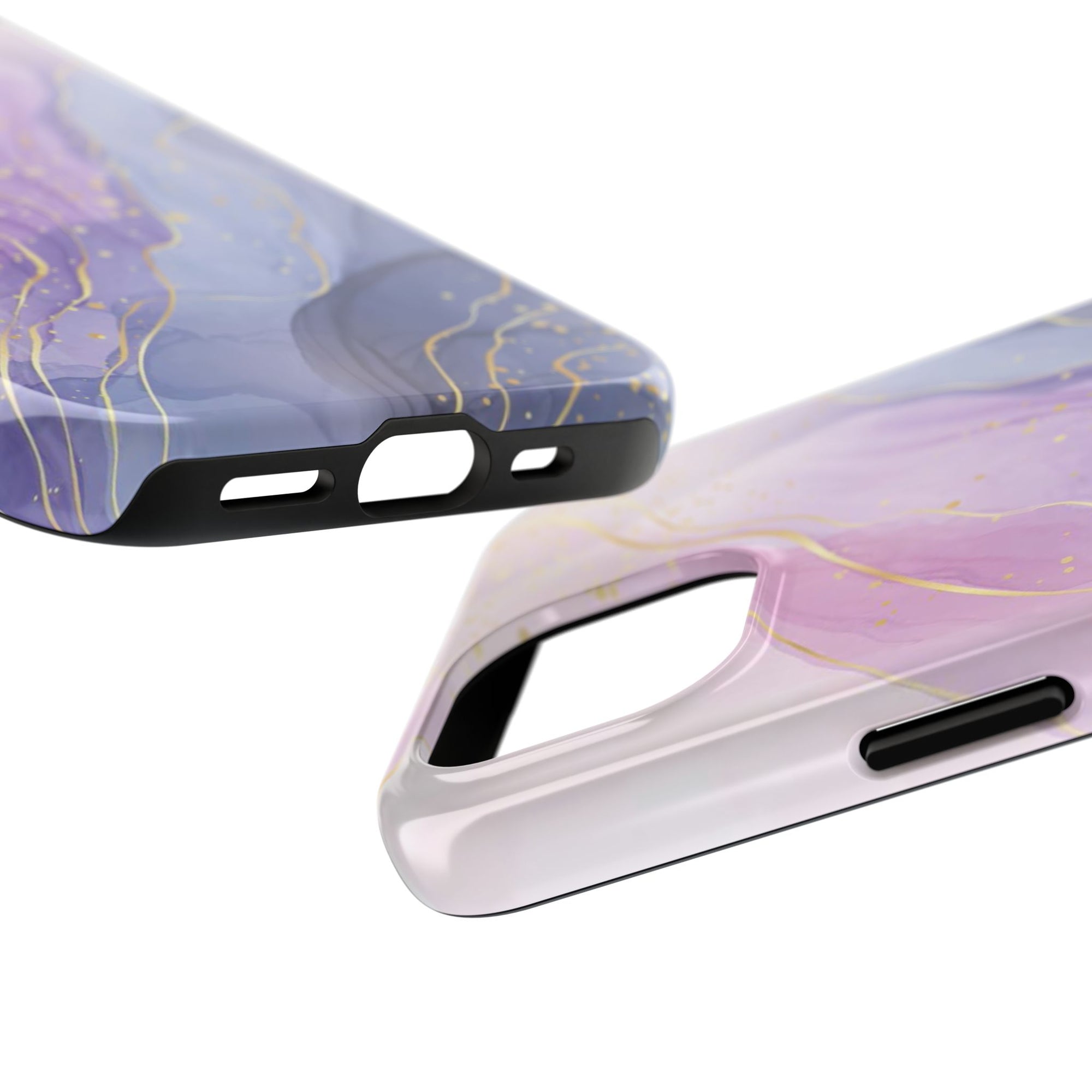Elegant Abstract Tough Phone Cases for Stylish Protection, Gift for Her, Phone Accessories, Lavender Marble Design, Phone Cover for [...]