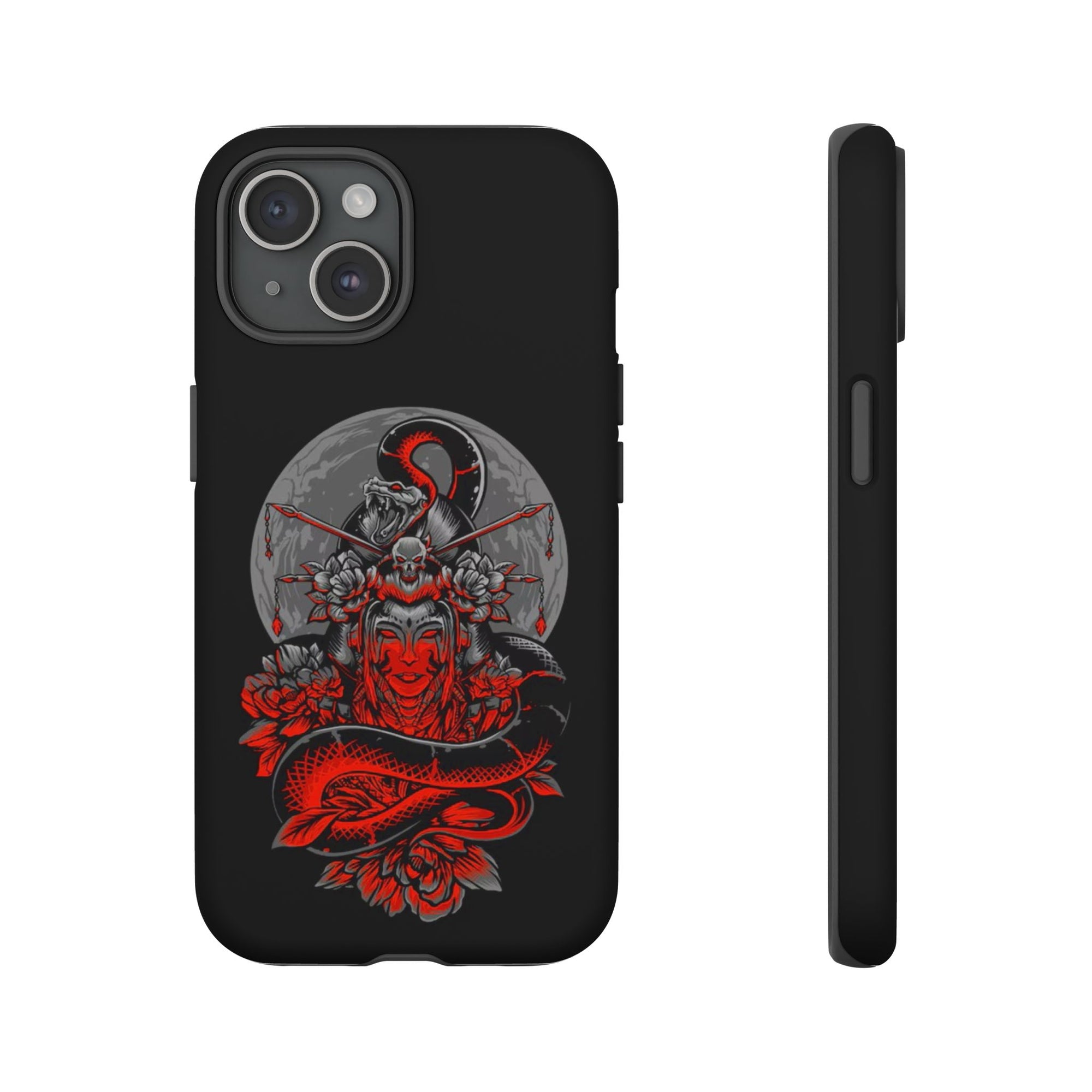 Tough Cases for iPhone, Dragon & Warrior Design, Durable Phone Protection, Perfect Gift for Tech Lovers, Unique Gifting