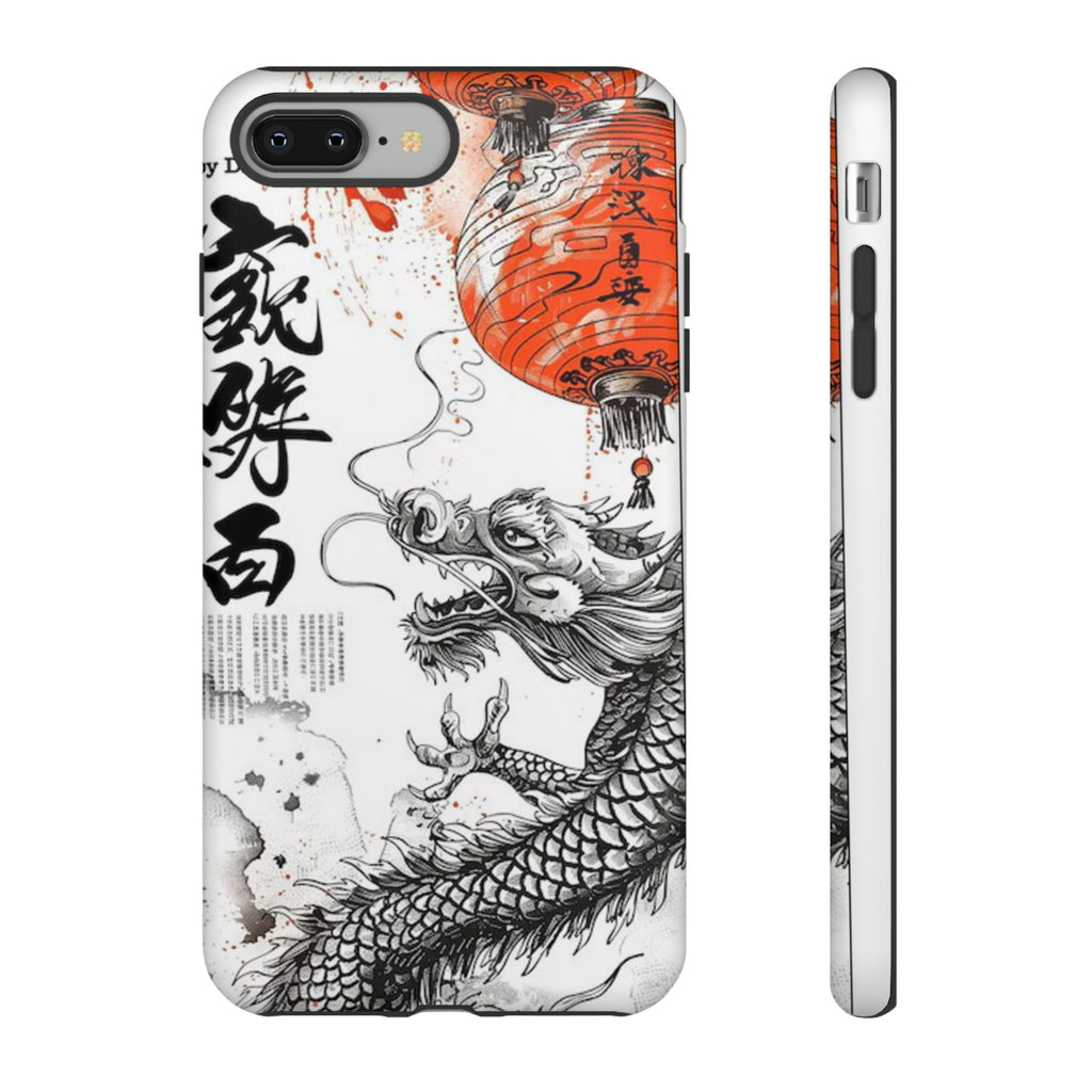 Dragon Design Phone Case, Tough Cases with Chinese Art for Unique Style, Gift for Art Lovers, Phone Protection, Trendy Accessories