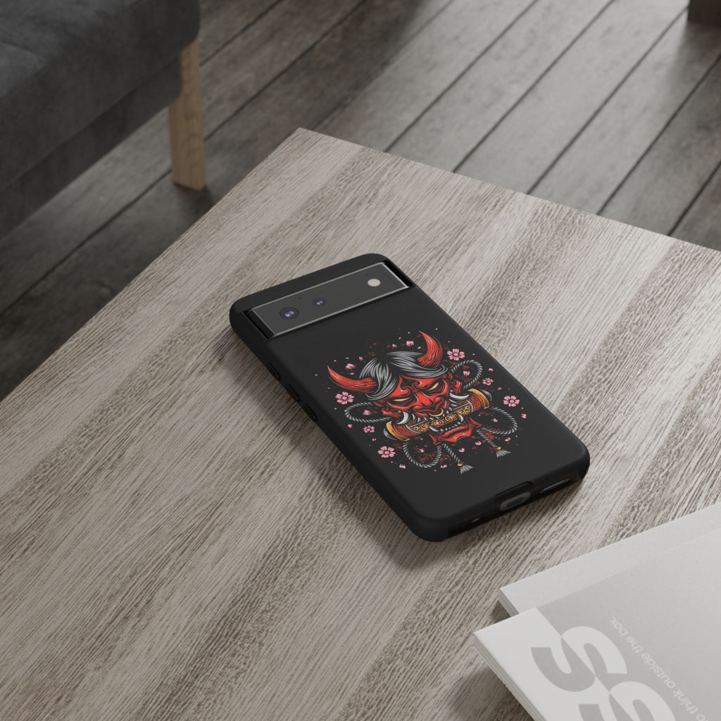 Tough Cases: Fierce Demon Phone Case, Edgy Phone Cover, Protect Your Device, Gift for Anime Fans, Unique Artwork Case