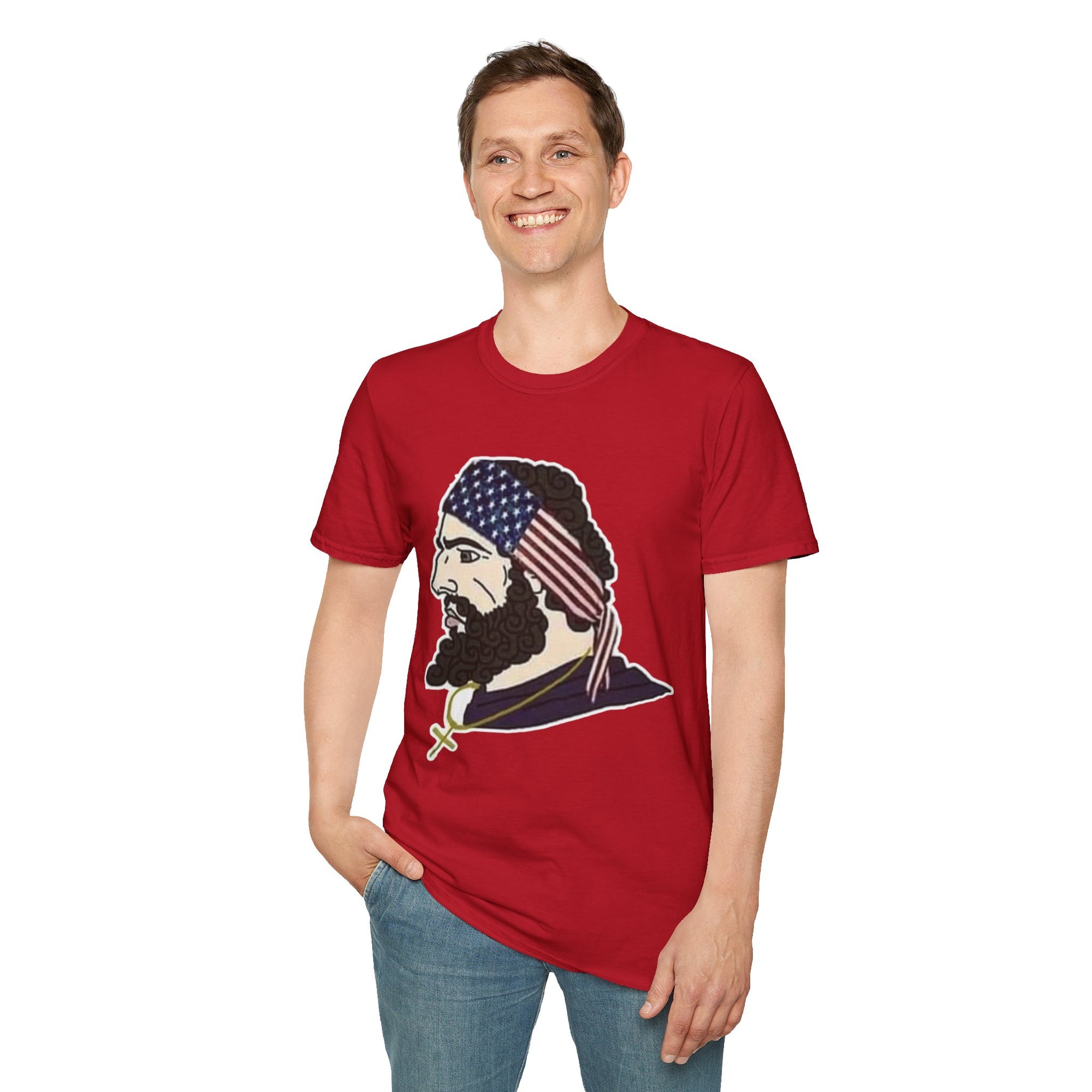 Patriotic Graphic T-Shirt, Unisex Softstyle Tee, Independence Day Gift, Freedom Apparel, Americana Clothing