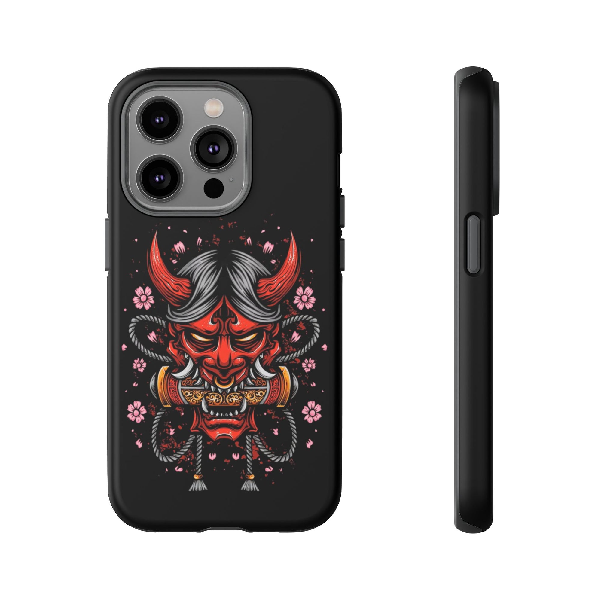 Tough Cases: Fierce Demon Phone Case, Edgy Phone Cover, Protect Your Device, Gift for Anime Fans, Unique Artwork Case