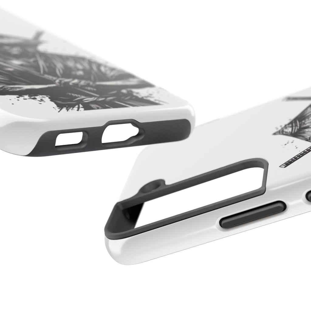 Samurai Tough Phone Cases, Rugged Smartphone Accessories, Durable Covers for Men, Unique Gifts for Him, Japanese Warrior Design