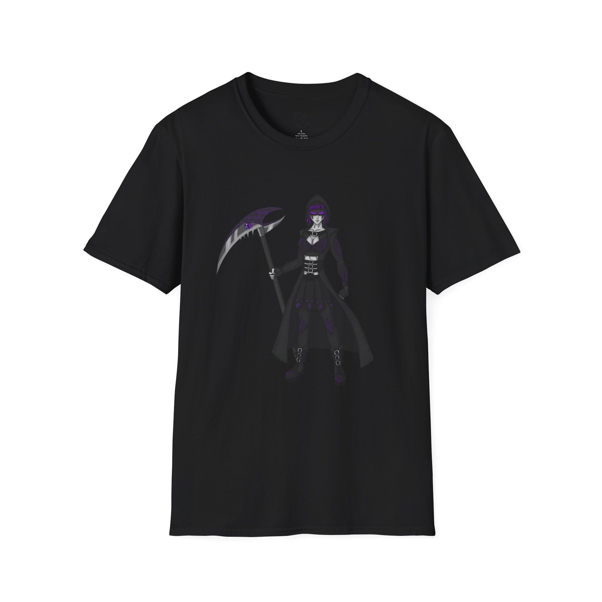 Gothic Fantasy T-Shirt, Unisex Softstyle Tee, Halloween Costume, Creepy Graphic Tee, Gift for Gamers, Unique Graphic Shirt
