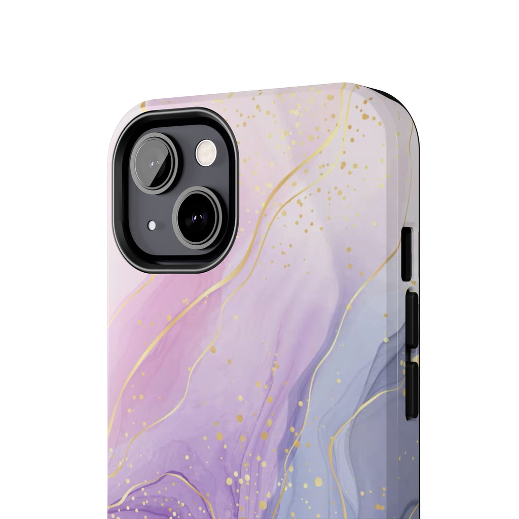Elegant Abstract Tough Phone Cases for Stylish Protection, Gift for Her, Phone Accessories, Lavender Marble Design, Phone Cover for [...]