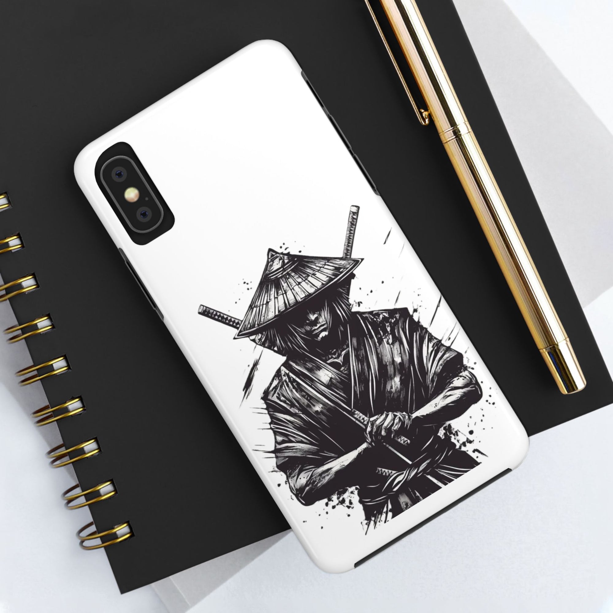 Samurai Tough Phone Cases, Rugged Smartphone Accessories, Durable Covers for Men, Unique Gifts for Him, Japanese Warrior Design
