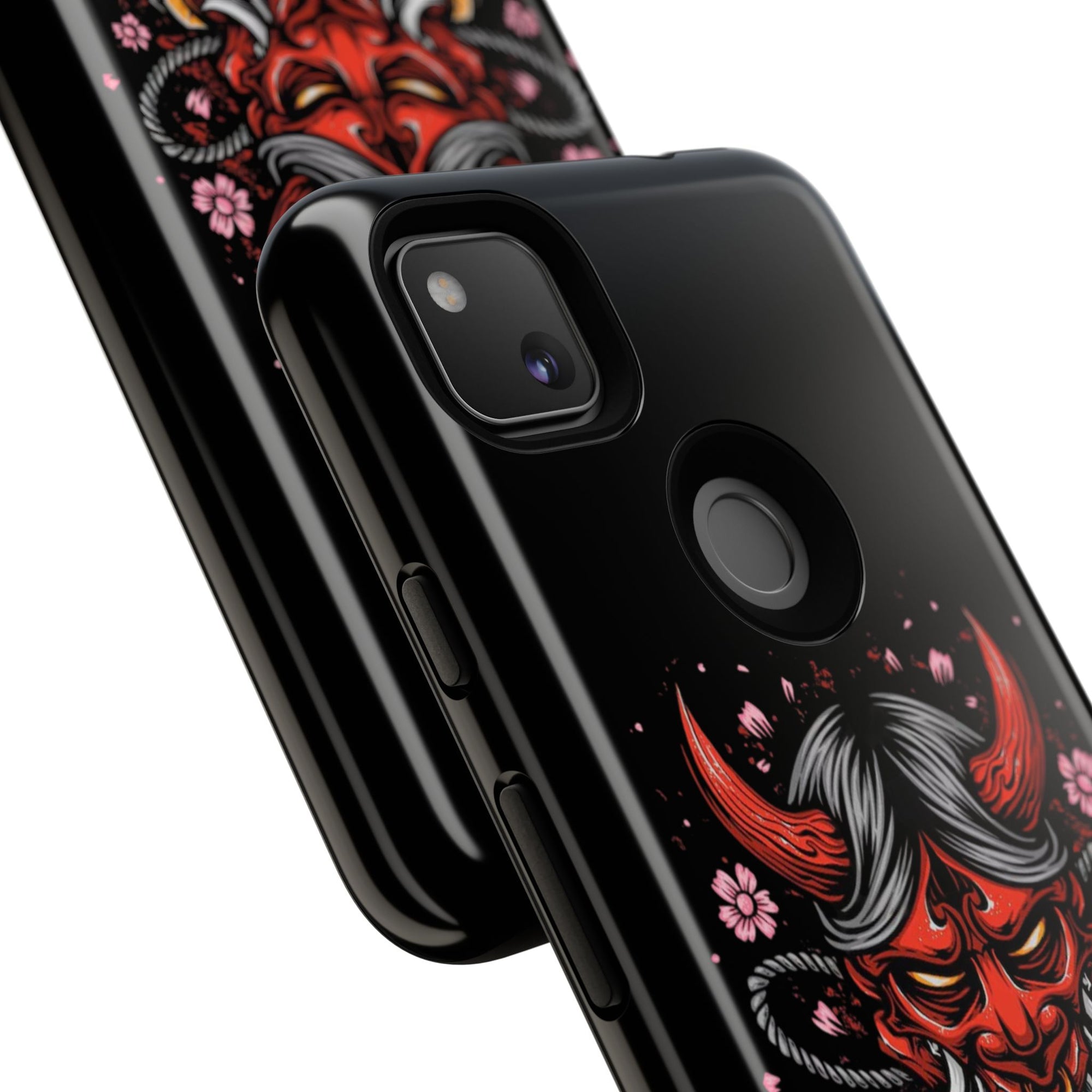 Tough Cases: Fierce Demon Phone Case, Edgy Phone Cover, Protect Your Device, Gift for Anime Fans, Unique Artwork Case