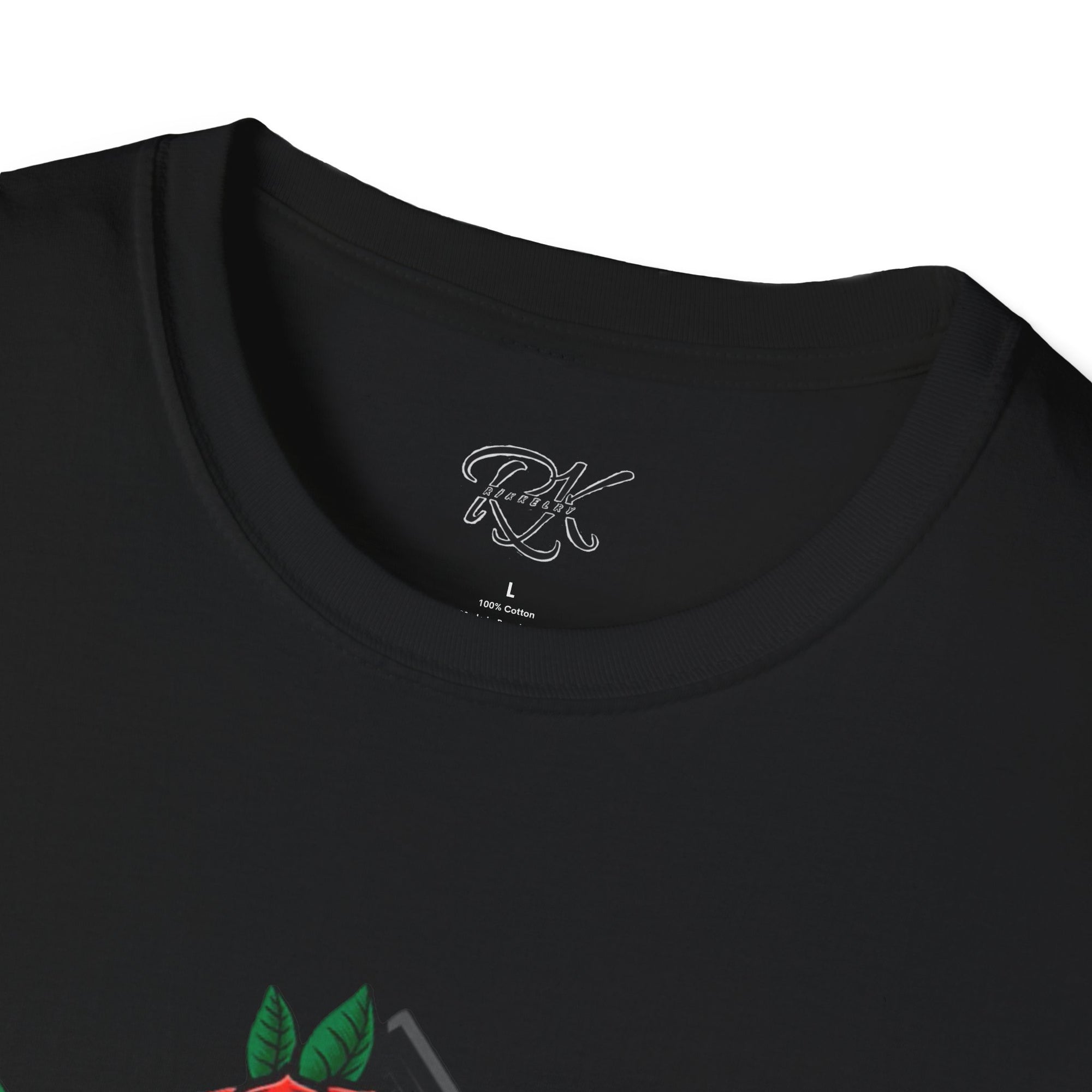 Skull and Roses T-Shirt | Edgy Unisex Softstyle Tee for Music Lovers, Halloween, Casual Wear, Gift Idea, Streetwear