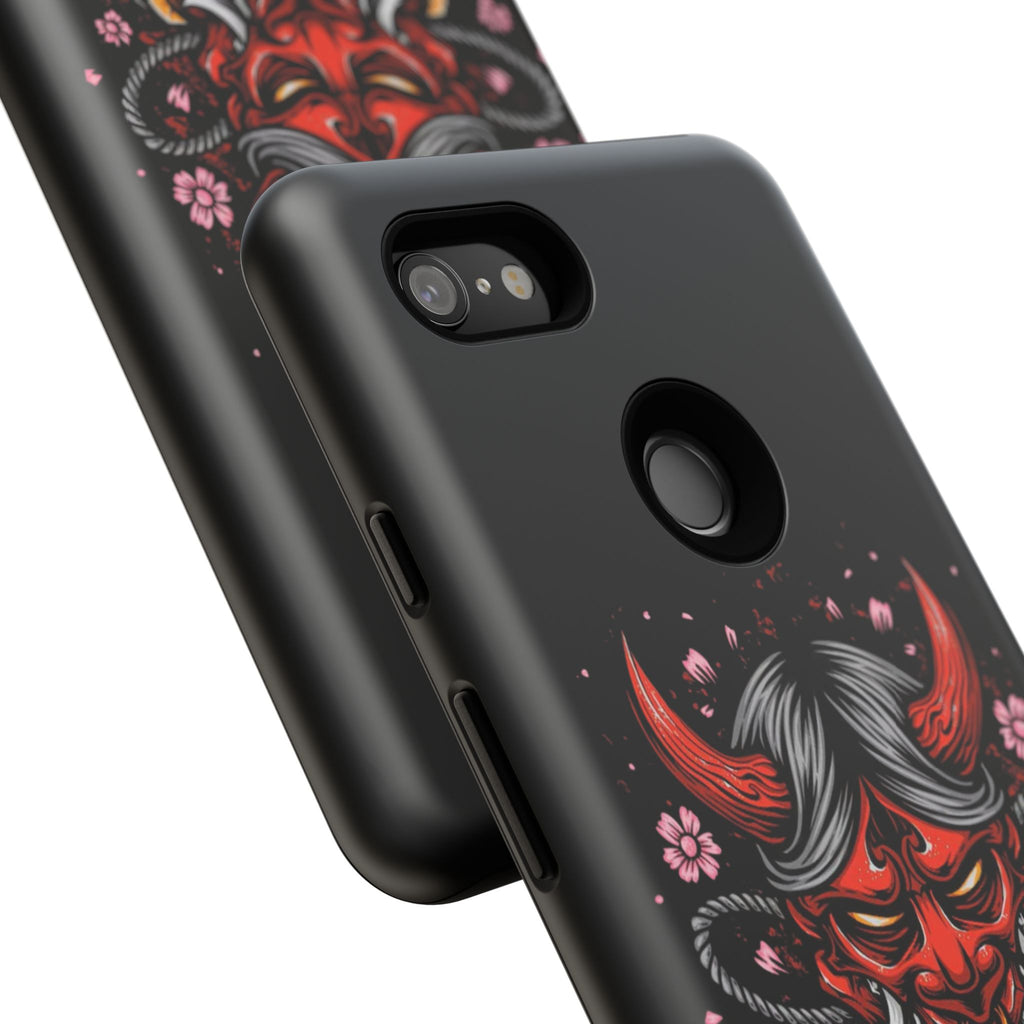 Tough Cases: Fierce Demon Phone Case, Edgy Phone Cover, Protect Your Device, Gift for Anime Fans, Unique Artwork Case