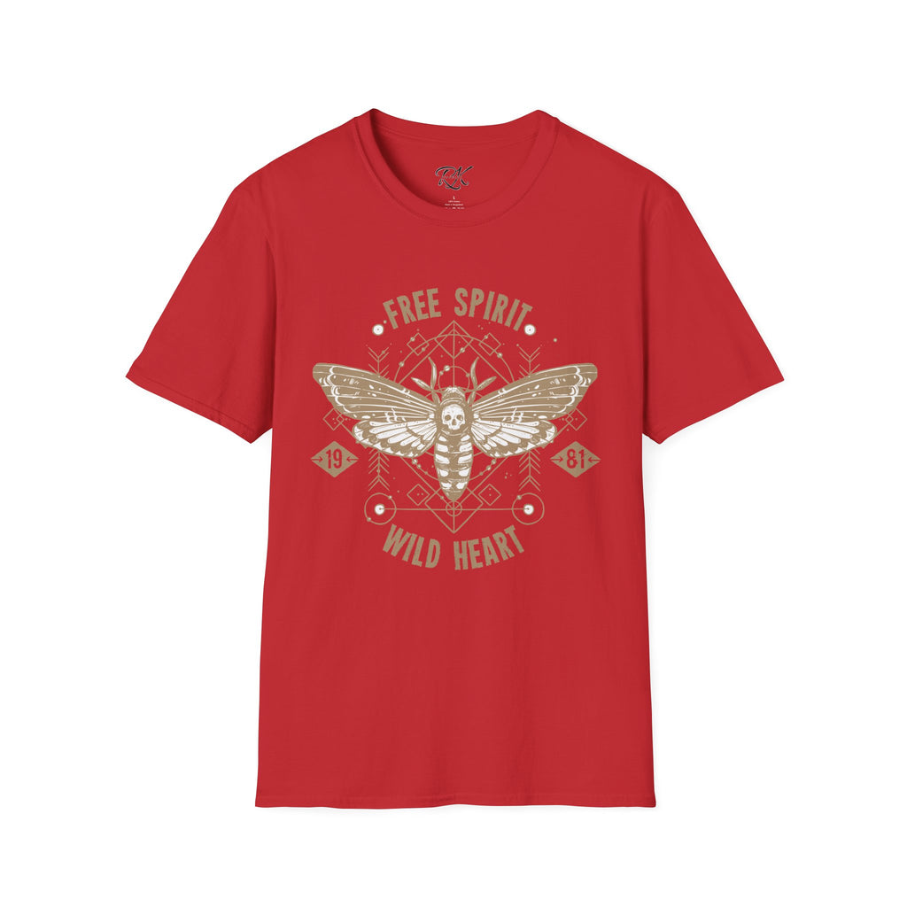 Free Spirit Wild Heart Unisex T-Shirt, Boho Graphic Tee, Nature Lover Shirt, Gift for Adventurers, Casual Wear, Everyday Comfort