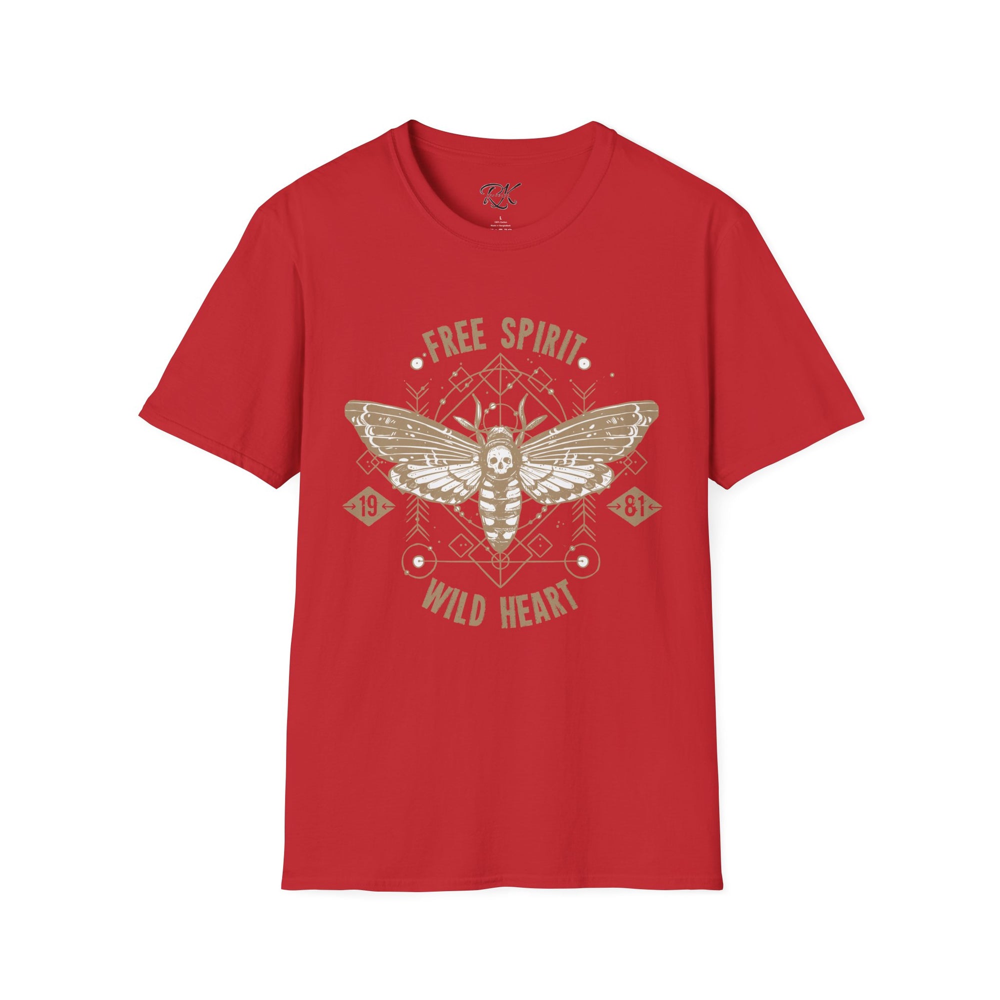 Free Spirit Wild Heart Unisex T-Shirt, Boho Graphic Tee, Nature Lover Shirt, Gift for Adventurers, Casual Wear, Everyday Comfort