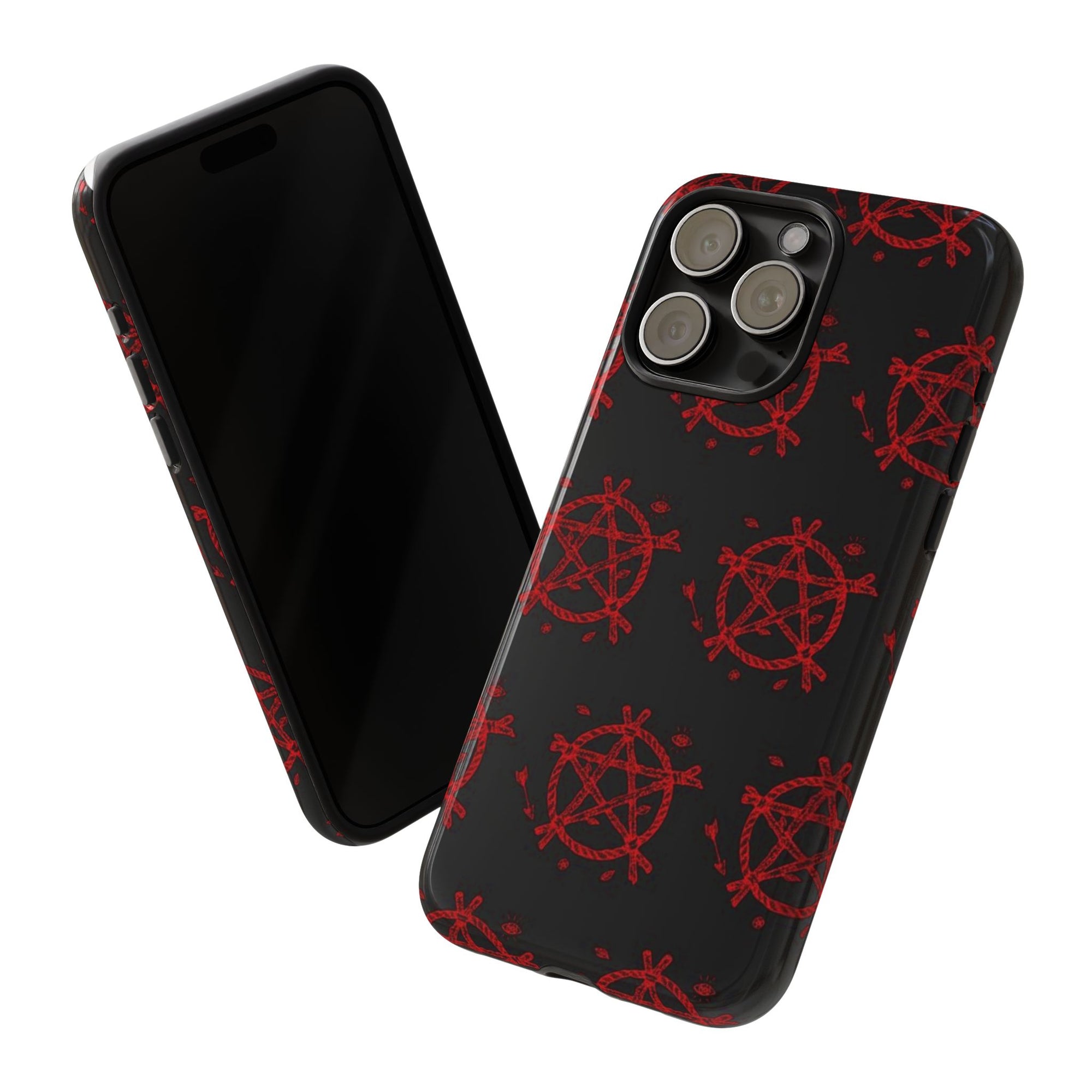 Anarchist iPhone Case, Tough Phone Cover, Punk Style Accessory, Unique Gift for Rebels, Goth Aesthetic Phone Case