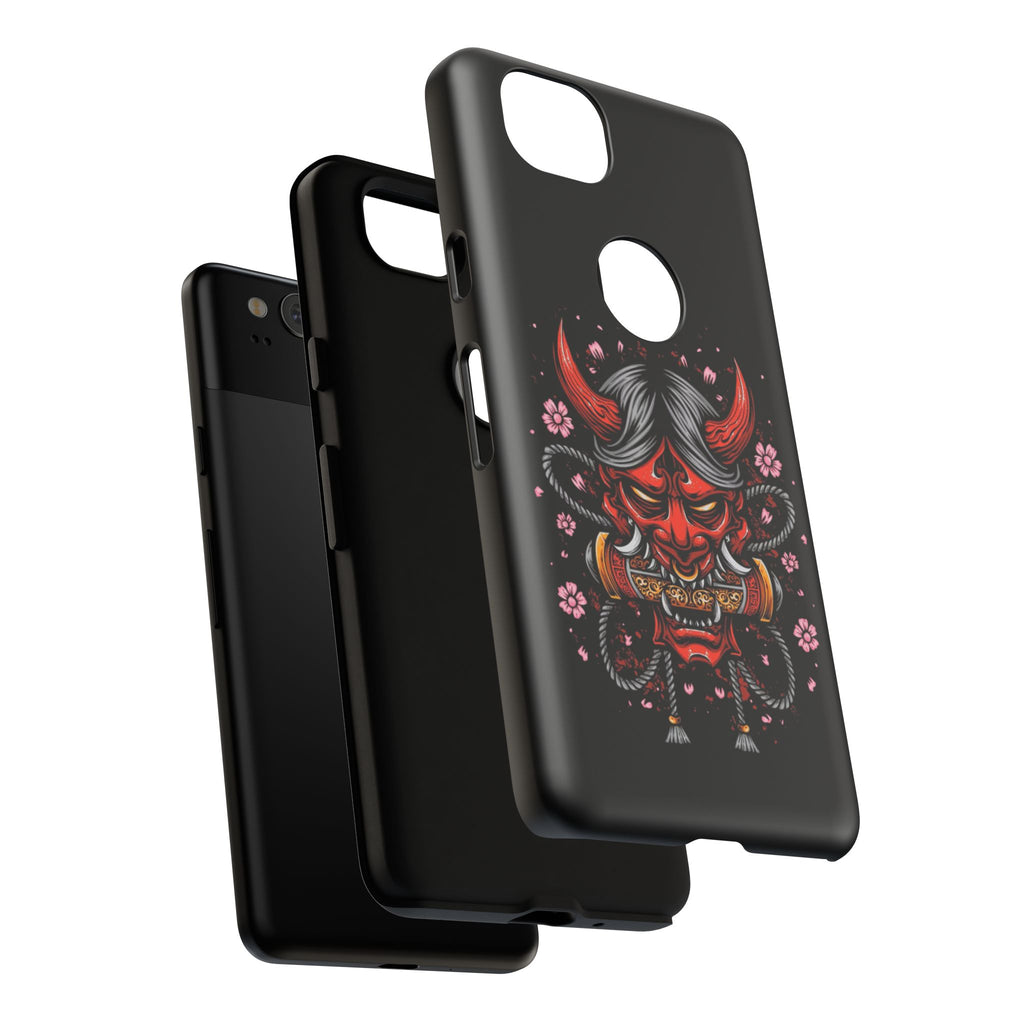 Tough Cases: Fierce Demon Phone Case, Edgy Phone Cover, Protect Your Device, Gift for Anime Fans, Unique Artwork Case