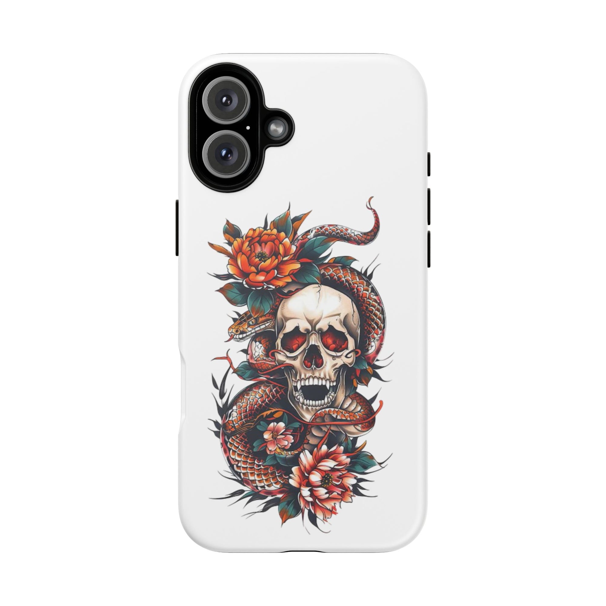 Tough Cases: Skull and Snake Phone Cases, Edgy Accessories, Alternative Fashion, Quirky Gift Ideas, Gothic Style