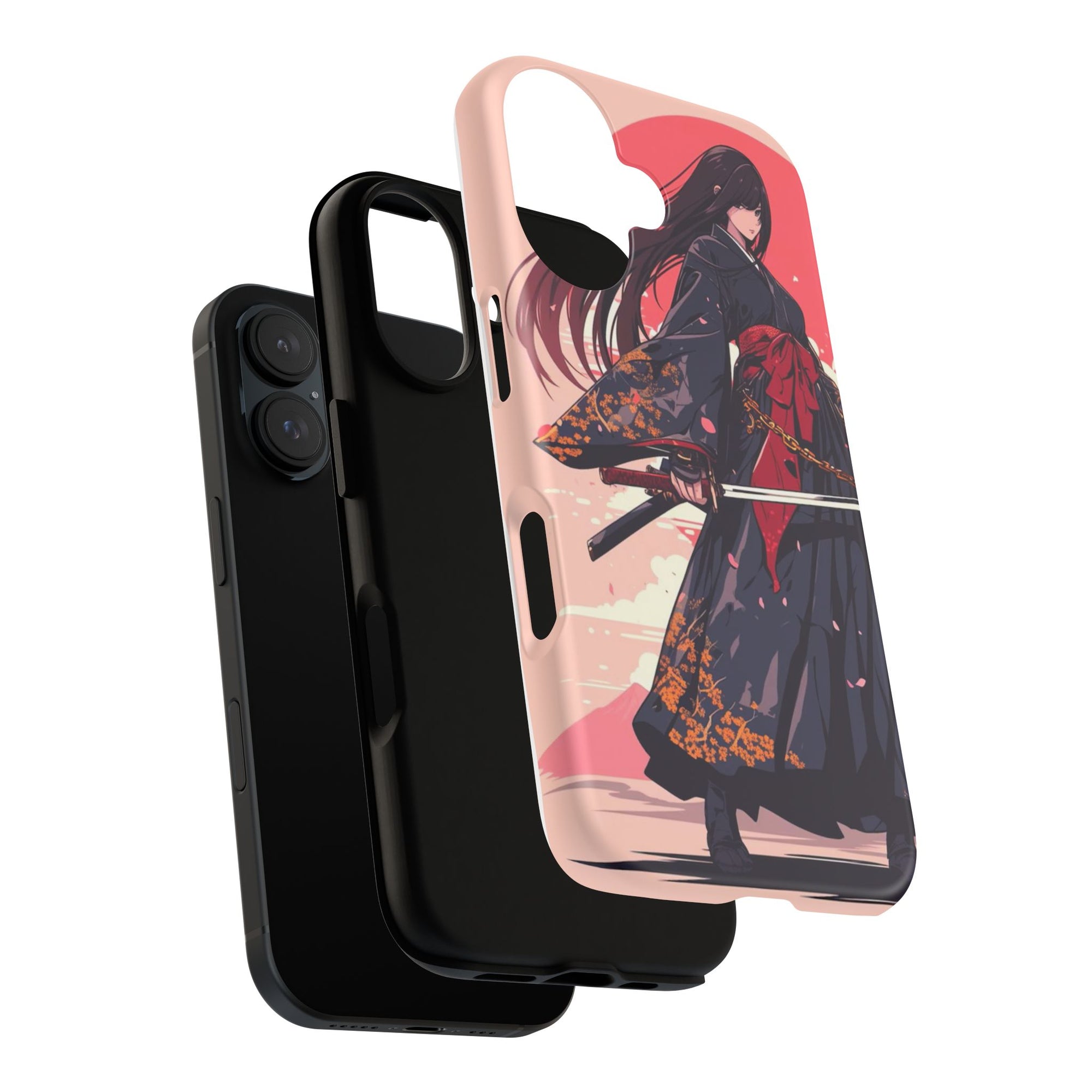 Stylish Phone Case with Warrior Design, Tough Phone Cover for Anime Lovers, Gift for Gamers, Cute Phone Accessories, Unique Tech Gifts