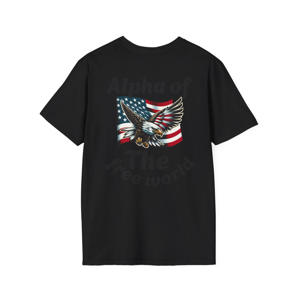 Patriotic Graphic T-Shirt, Unisex Softstyle Tee, Independence Day Gift, Freedom Apparel, Americana Clothing