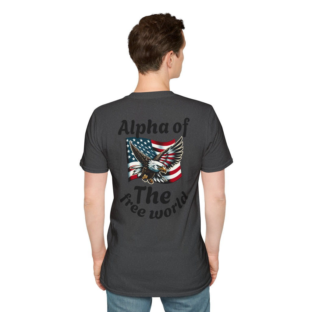 Patriotic Graphic T-Shirt, Unisex Softstyle Tee, Independence Day Gift, Freedom Apparel, Americana Clothing
