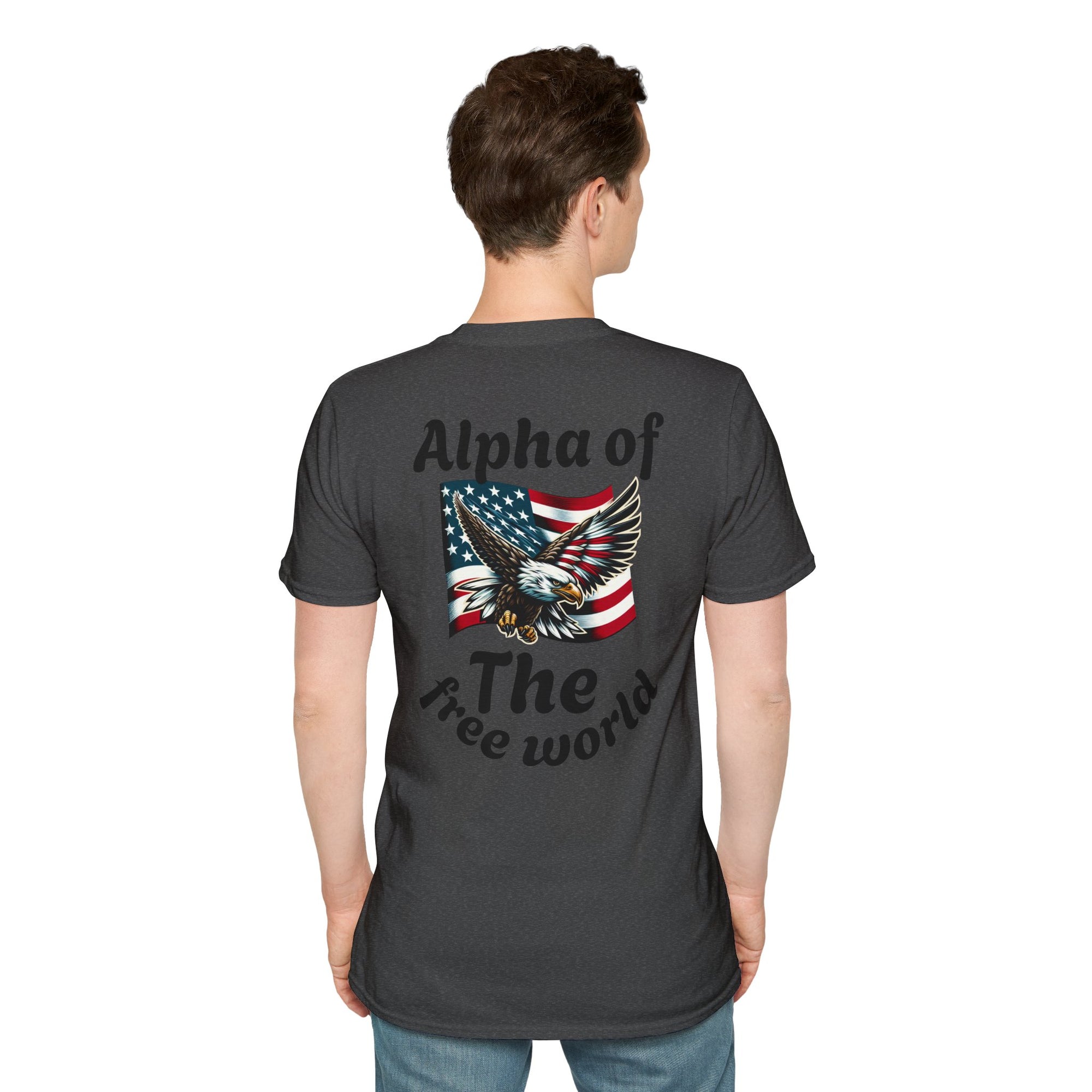 Patriotic Graphic T-Shirt, Unisex Softstyle Tee, Independence Day Gift, Freedom Apparel, Americana Clothing