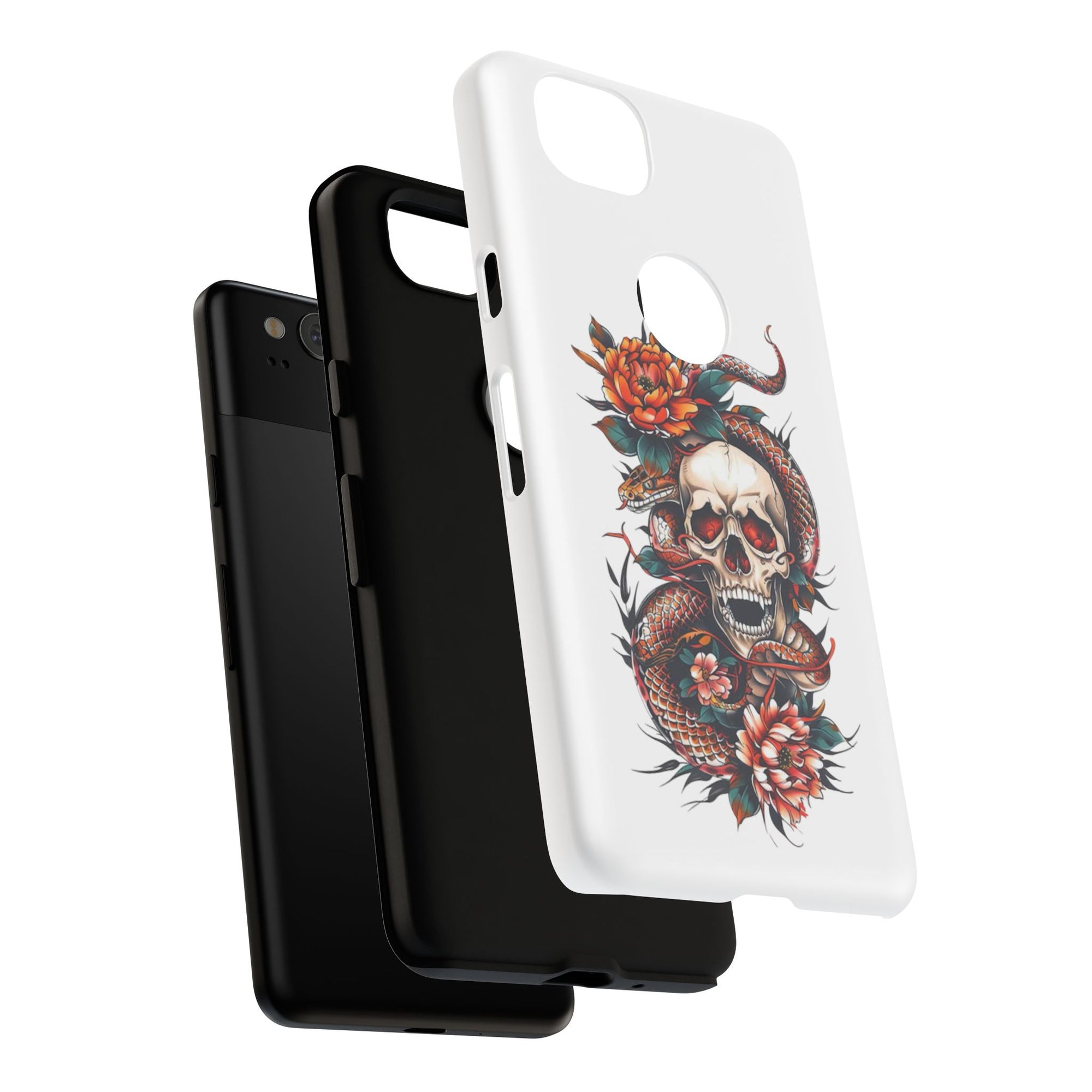 Tough Cases: Skull and Snake Phone Cases, Edgy Accessories, Alternative Fashion, Quirky Gift Ideas, Gothic Style