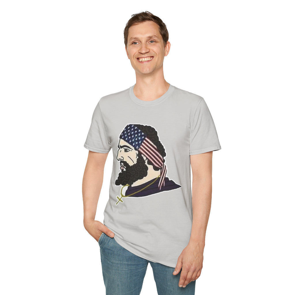 Patriotic Graphic T-Shirt, Unisex Softstyle Tee, Independence Day Gift, Freedom Apparel, Americana Clothing