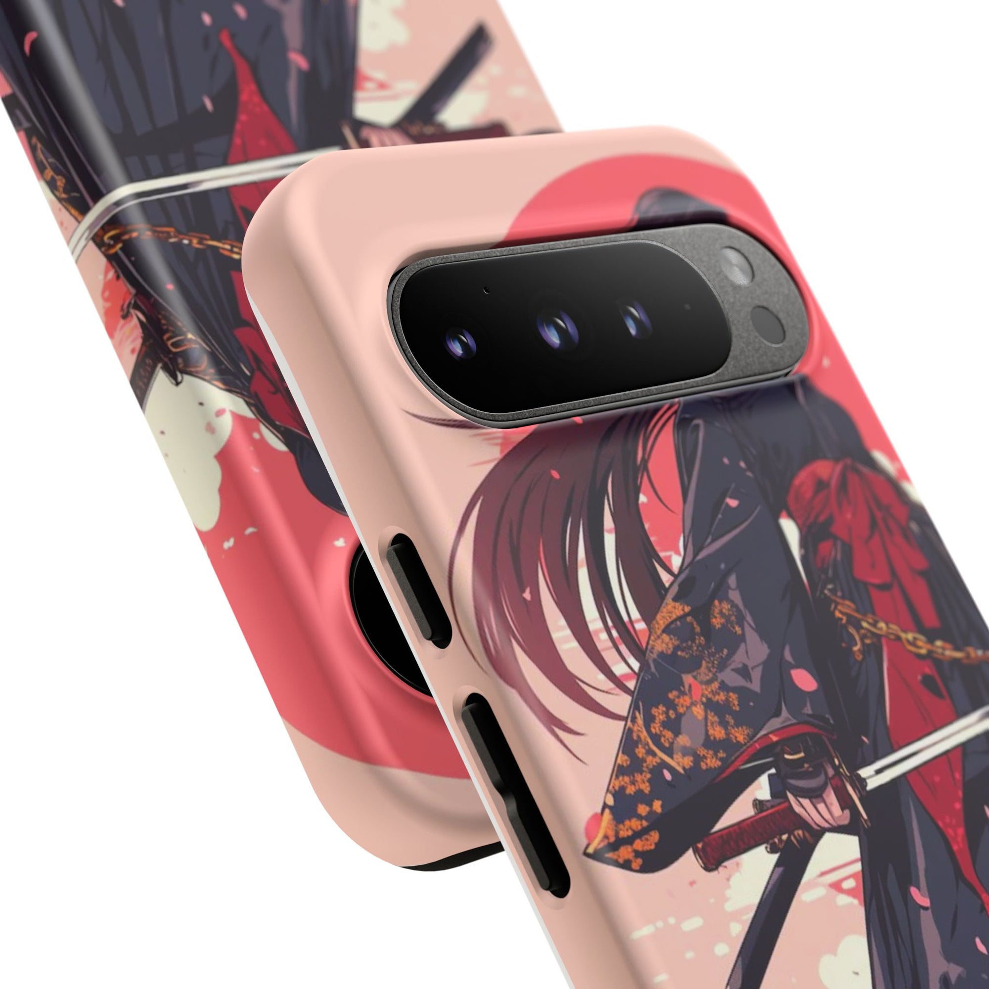 Stylish Phone Case with Warrior Design, Tough Phone Cover for Anime Lovers, Gift for Gamers, Cute Phone Accessories, Unique Tech Gifts