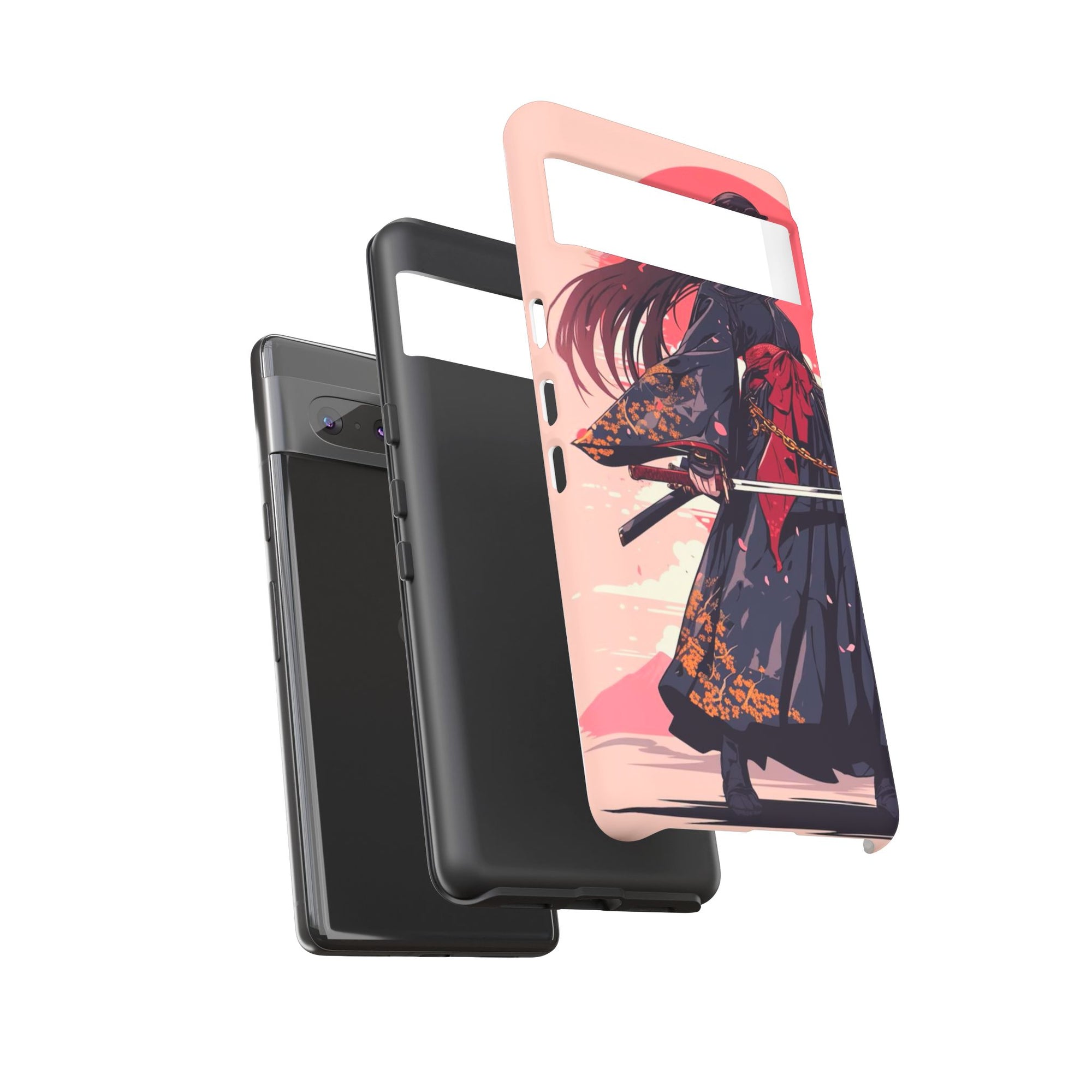 Stylish Phone Case with Warrior Design, Tough Phone Cover for Anime Lovers, Gift for Gamers, Cute Phone Accessories, Unique Tech Gifts